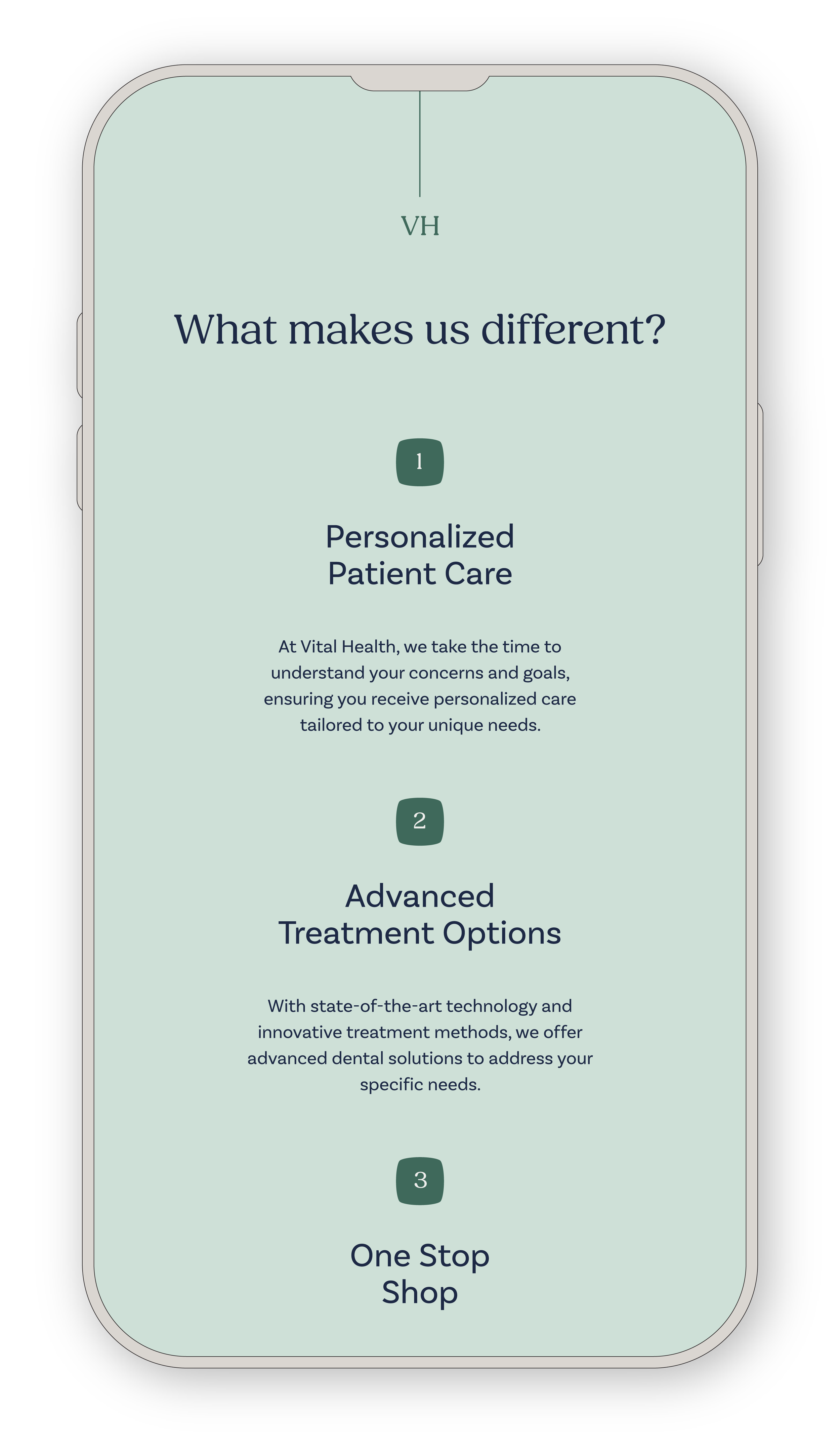 Vital Edge template mobile version
