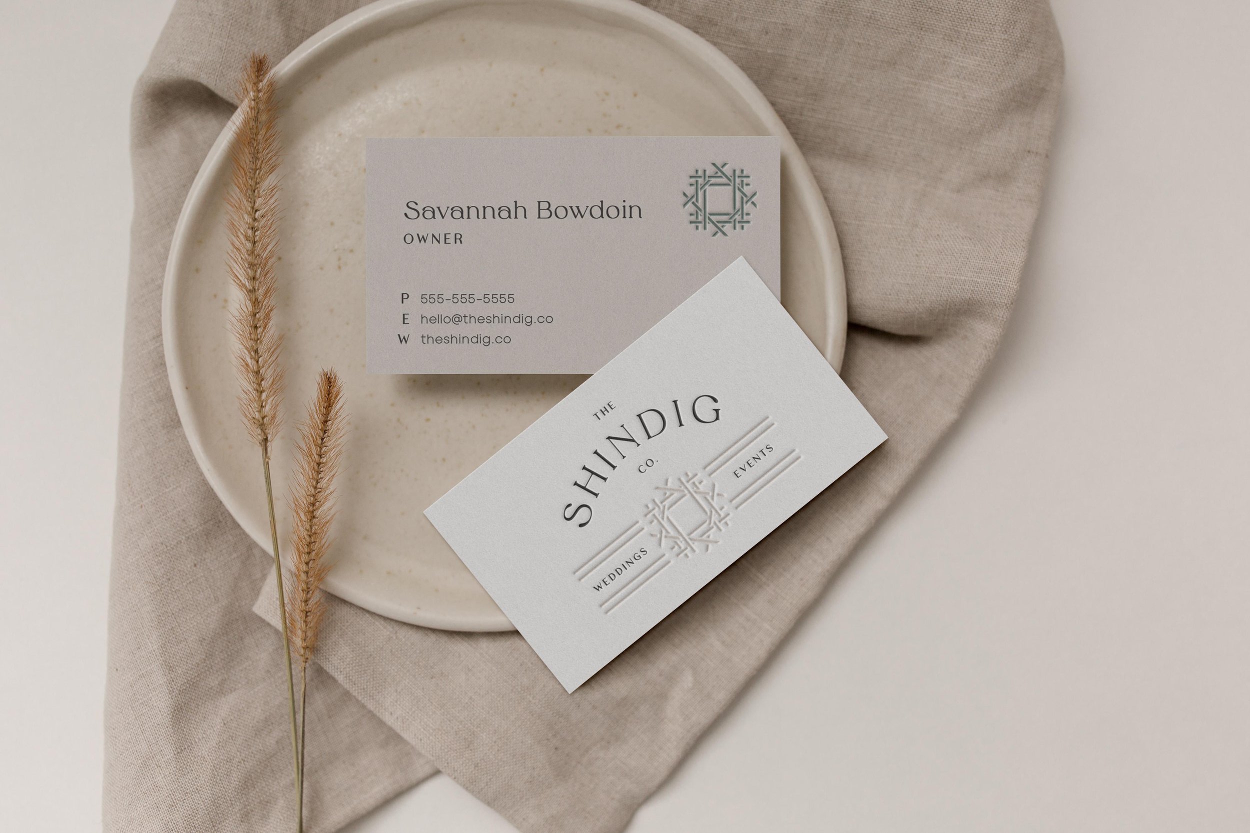 The Shindig Co. business cards