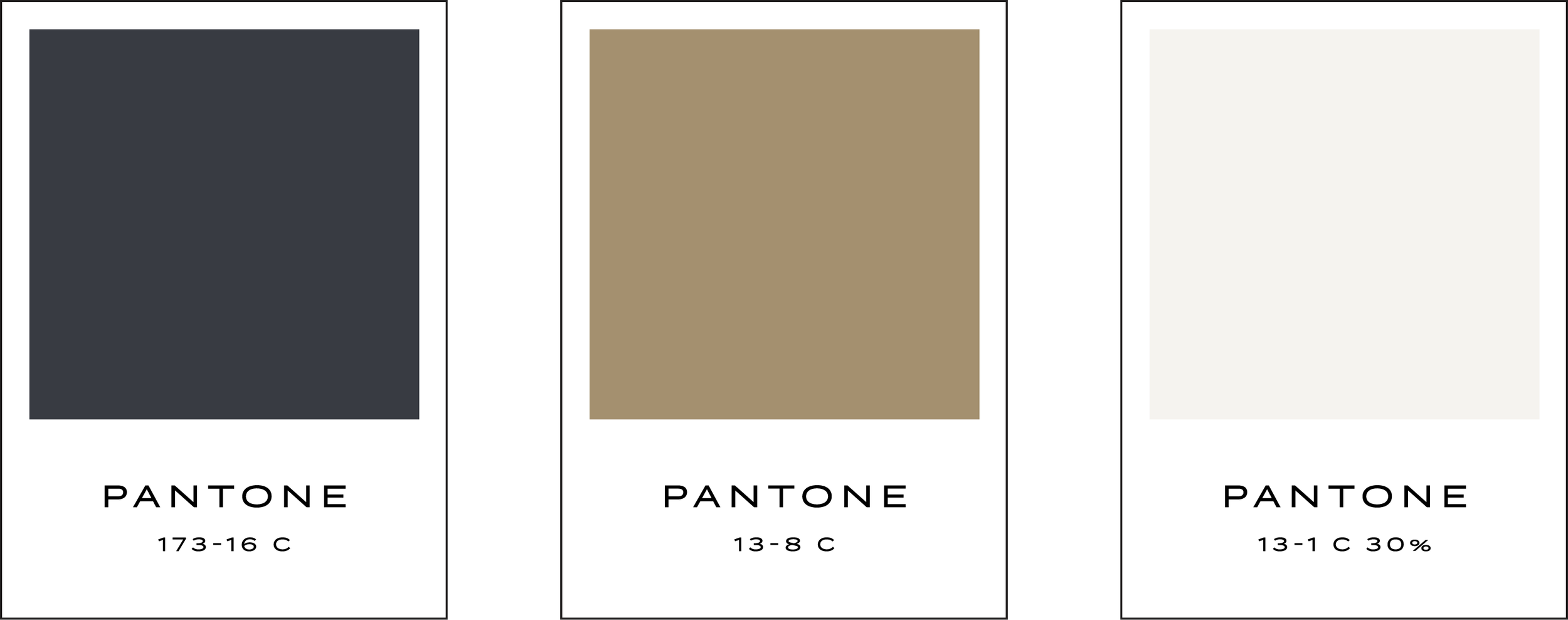 navy, gold, and cream color swatches