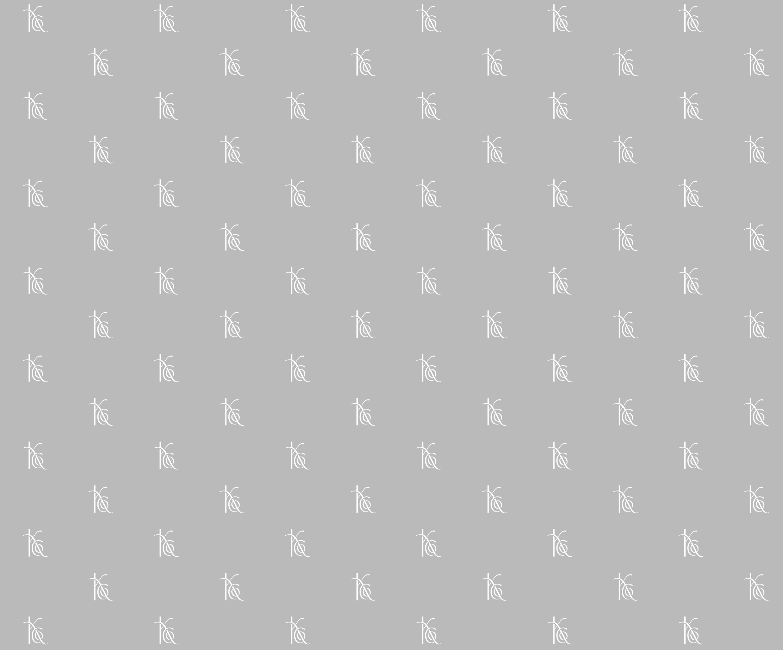 custom pattern with KCO logo mark repeated