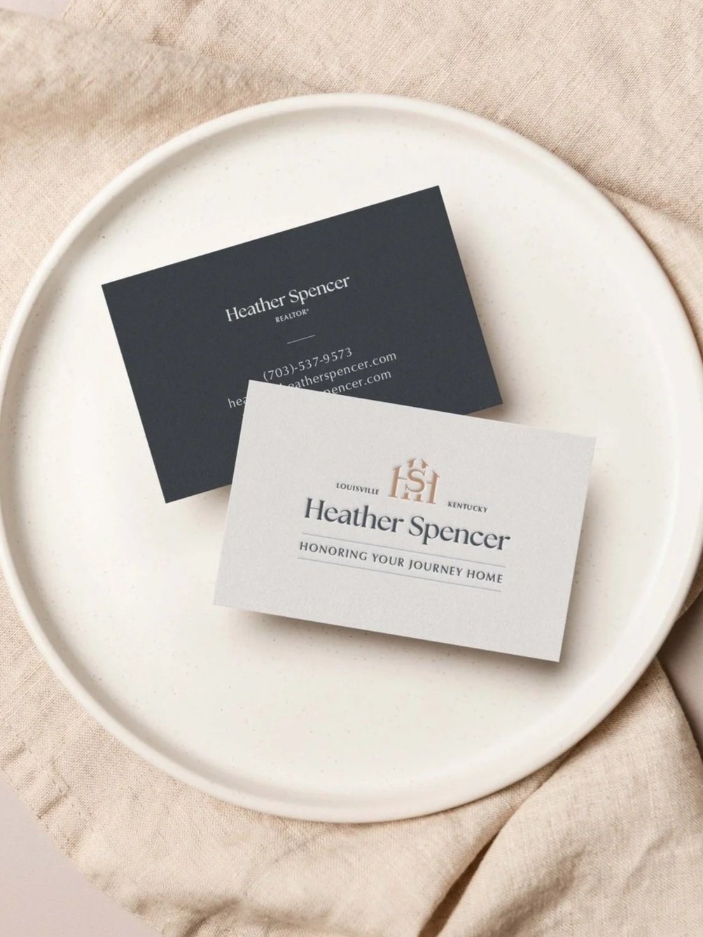 Heather's business card designs