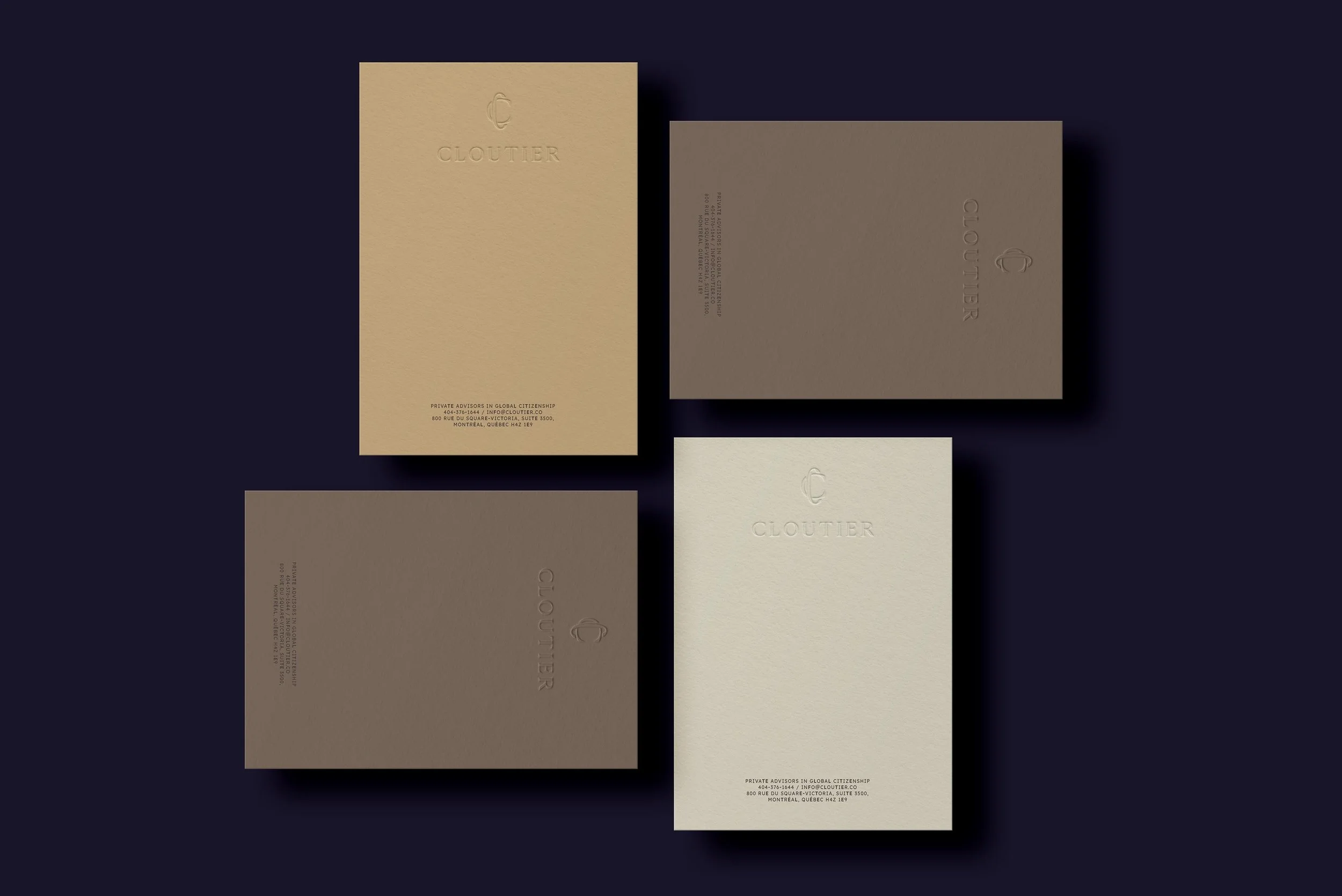 Cloutier & Co. stationery