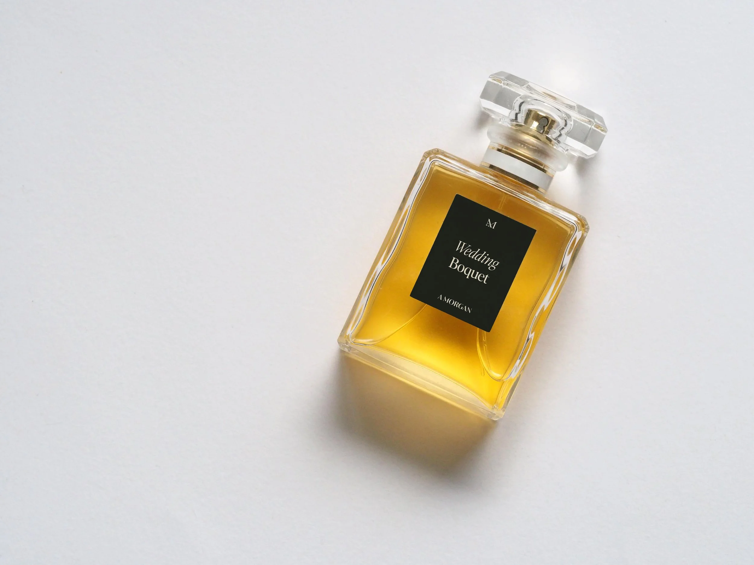 perfume bottle with "Wedding Boquet" scent