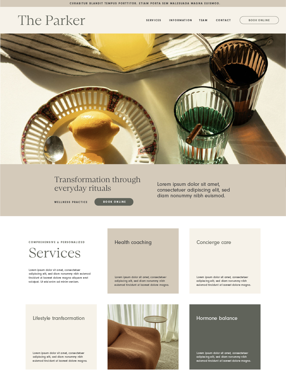The Parker website design framework