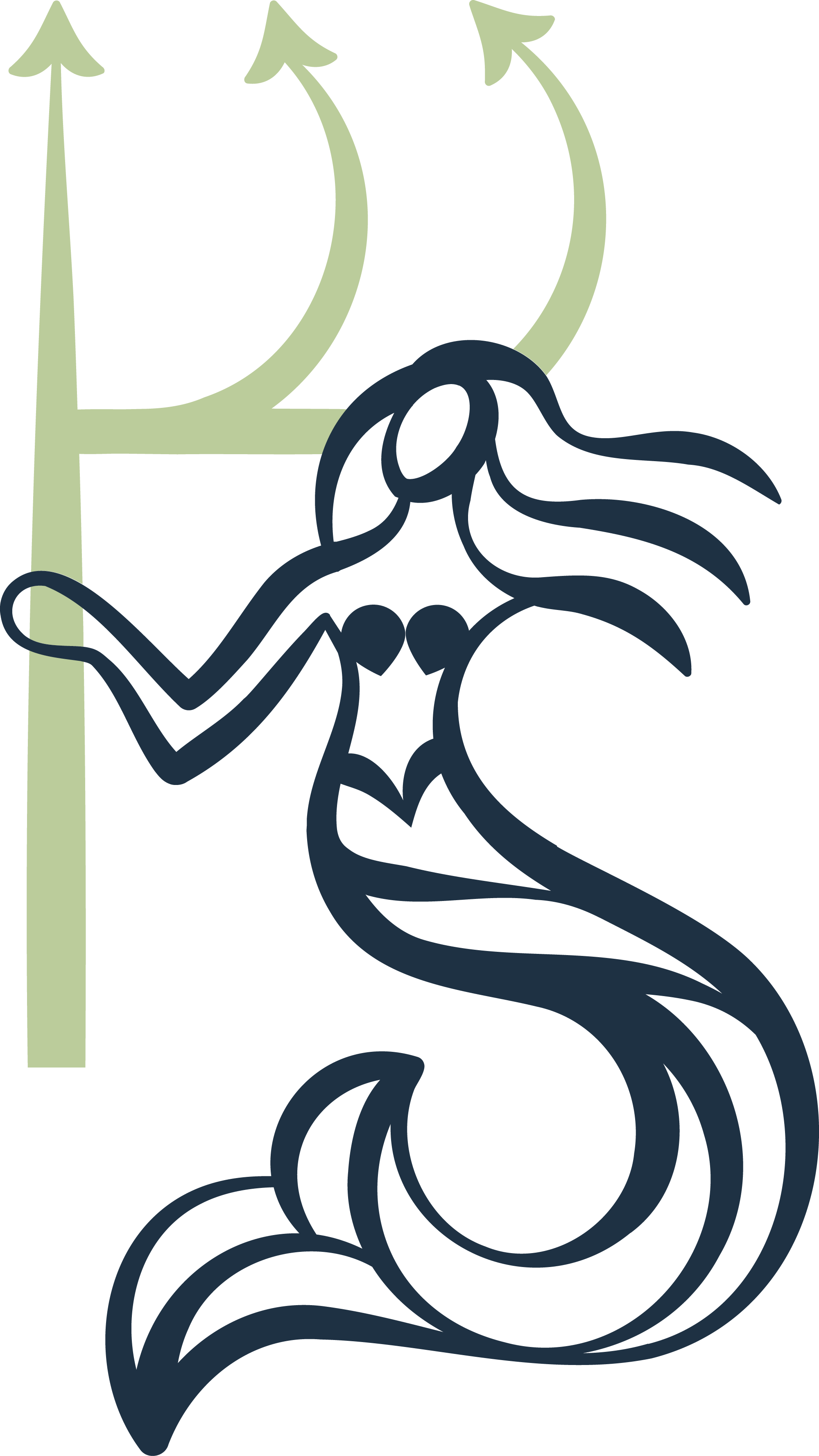 Pink Sand logo with mermaid highlighted