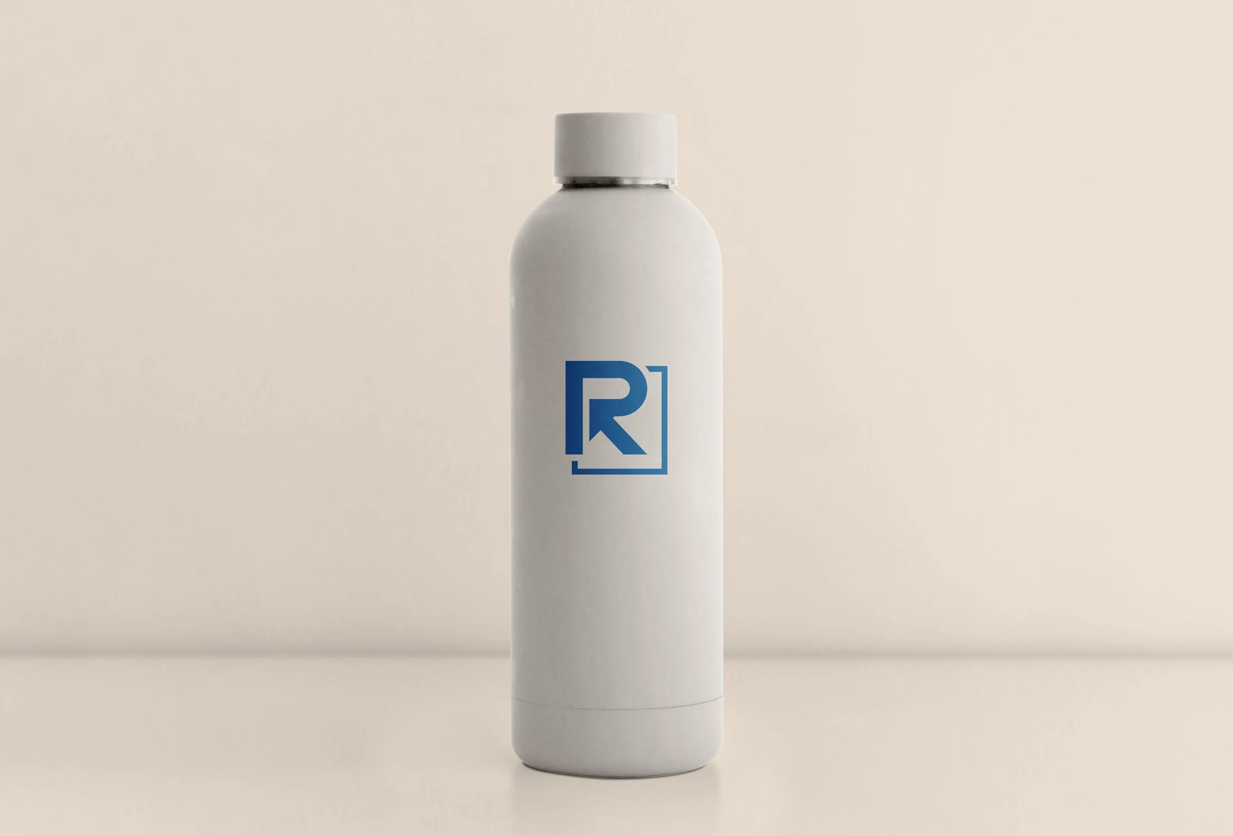 water bottle branded with Roberts CPA logo