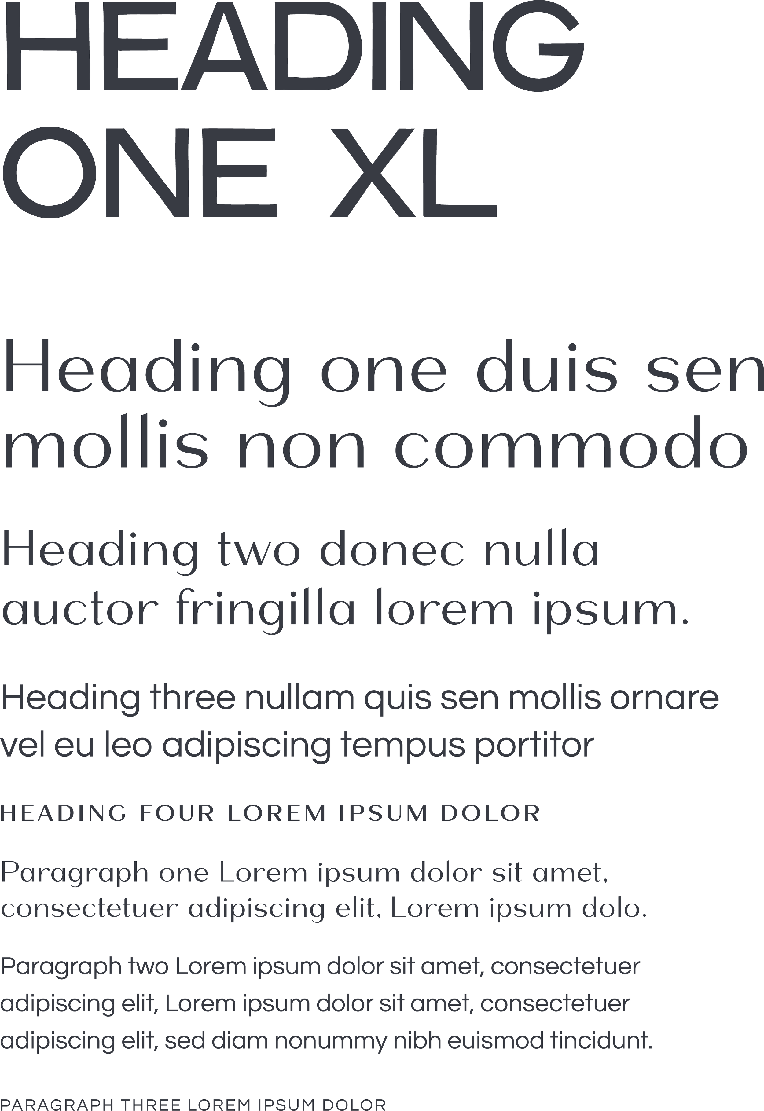 font selection, mixing bold sans serif and luxury stressed sans fonts