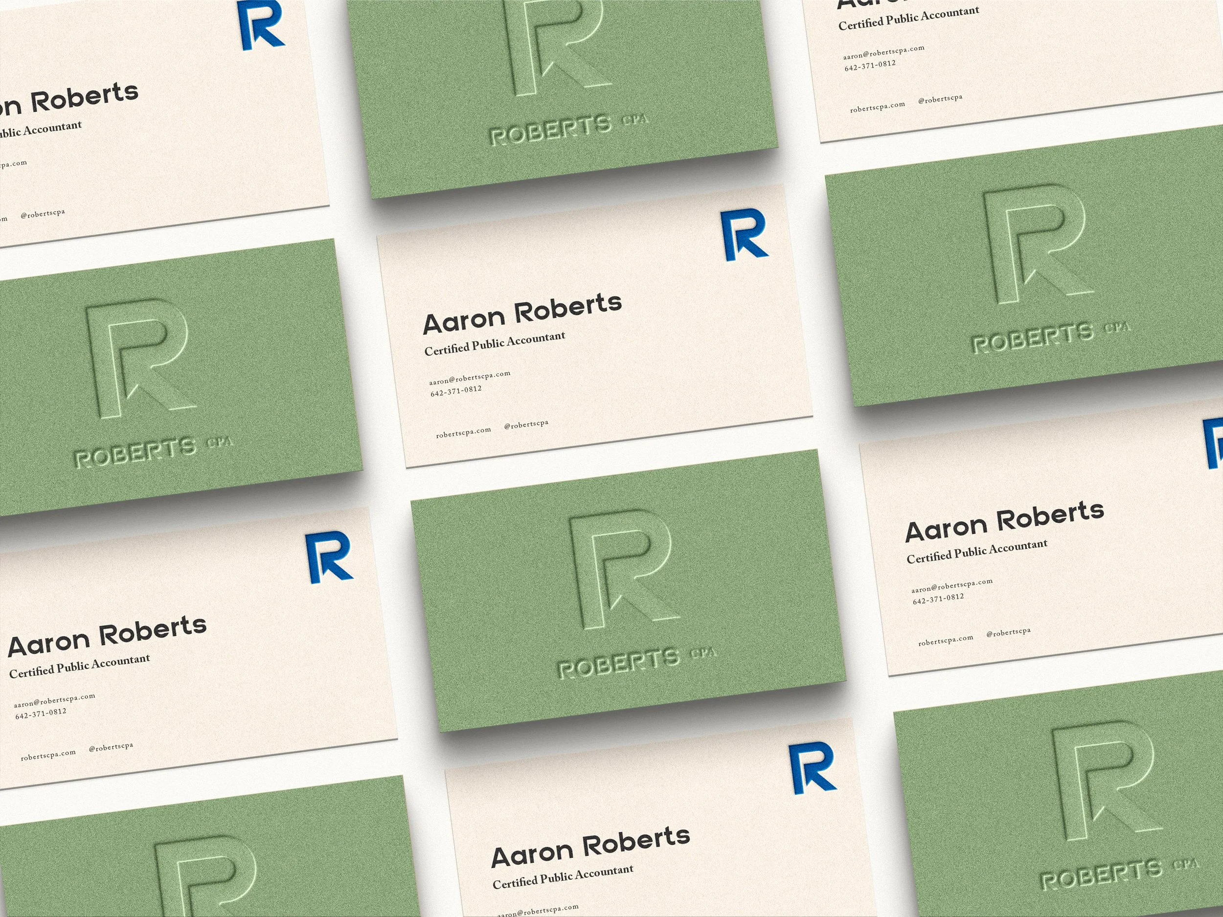 Roberts CPA business cards
