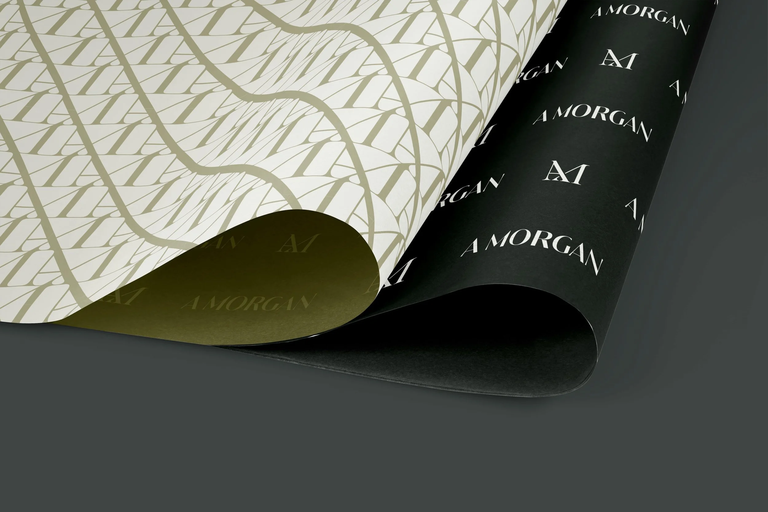 tissue paper printed with A Morgan Floral brand patterns