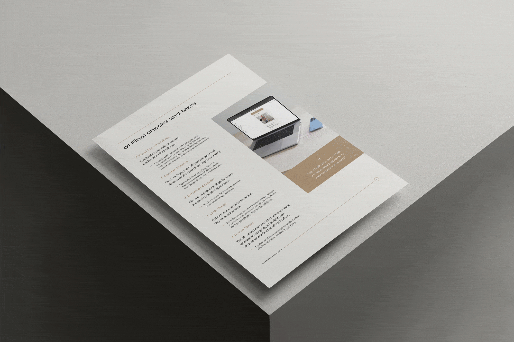 animation cycling through the pages in the guide