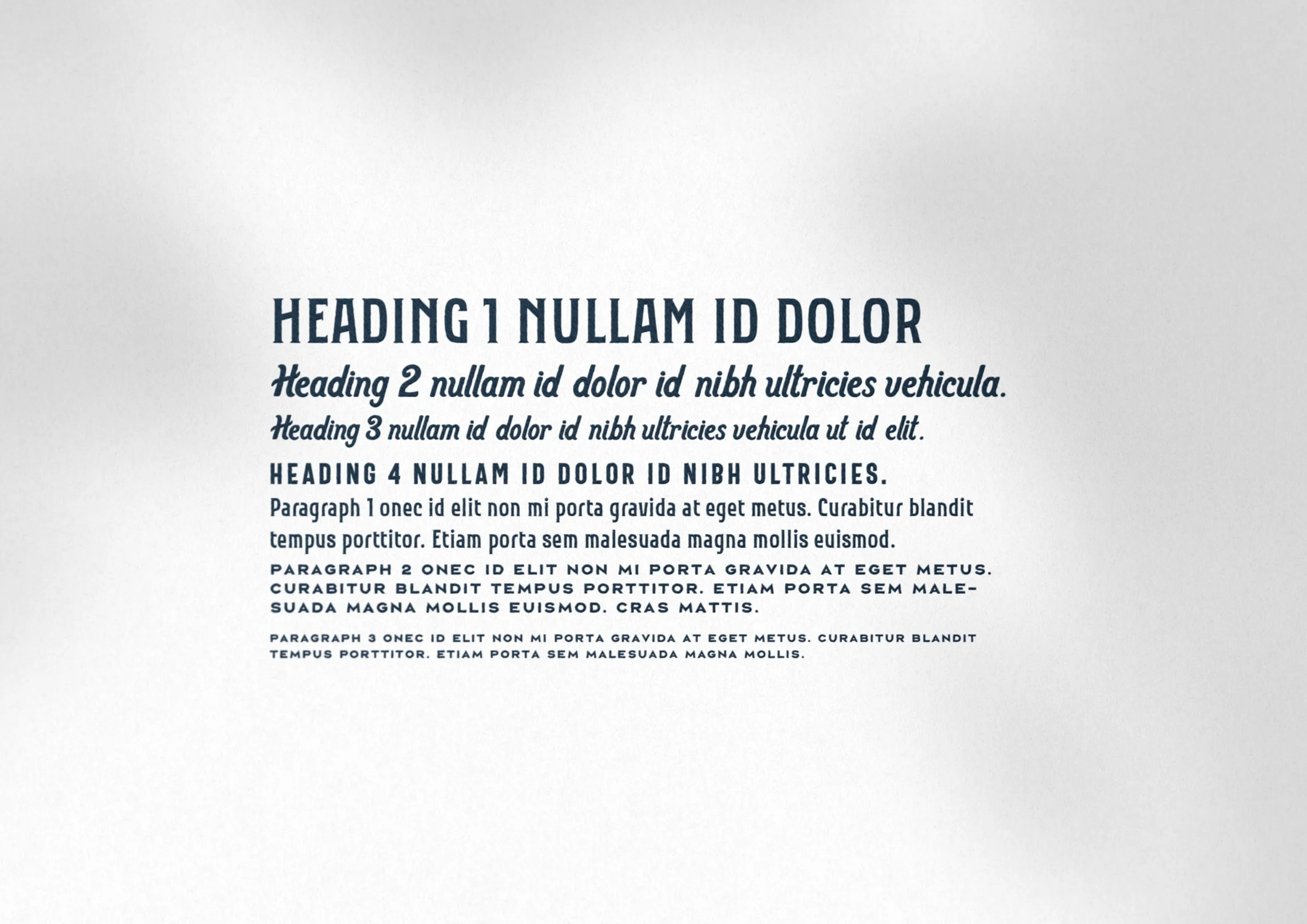 Pink Sand typography hierarchy with heading and paragraph styles, featuring fun fonts