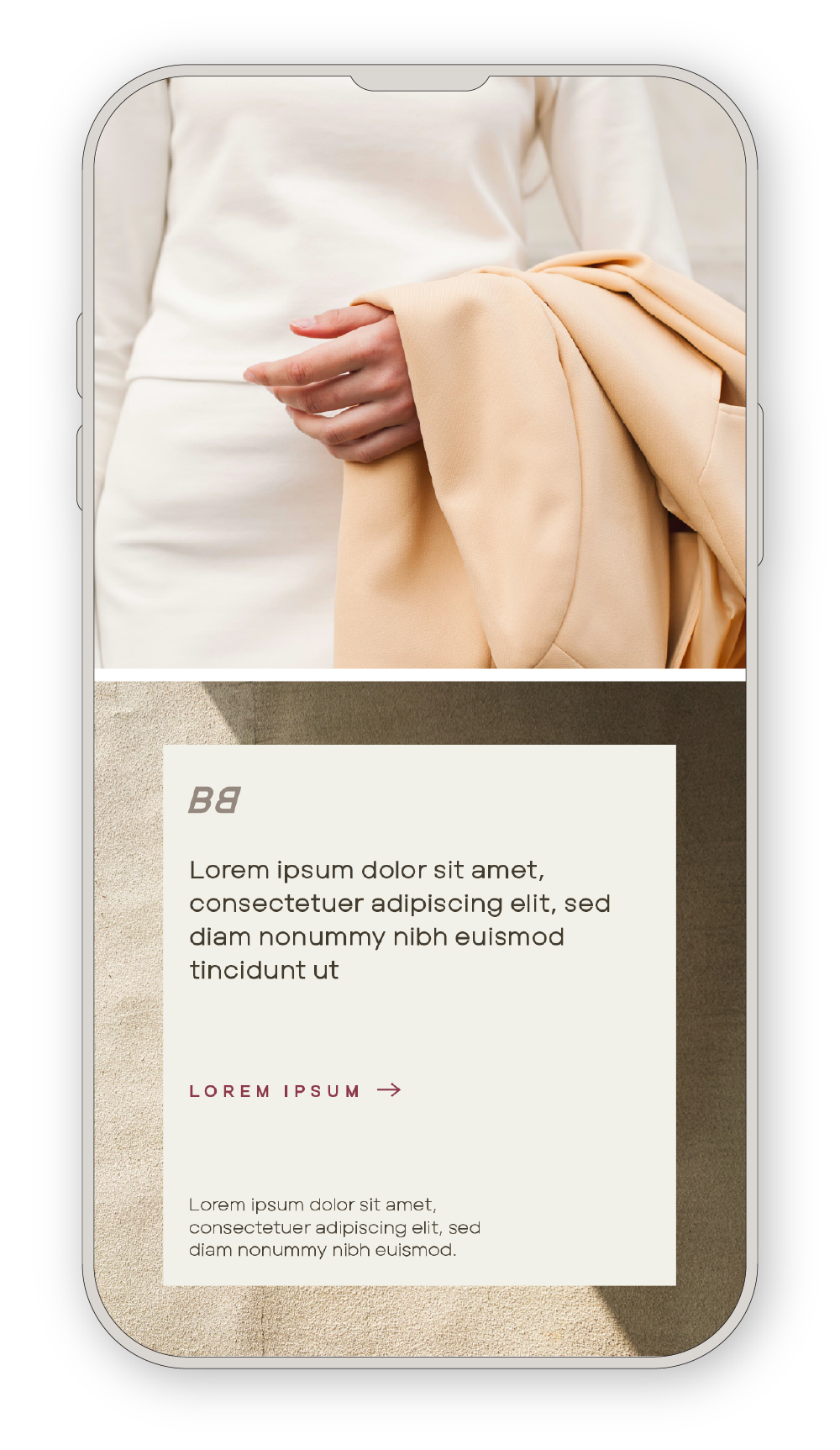 The Blair website design mobile version