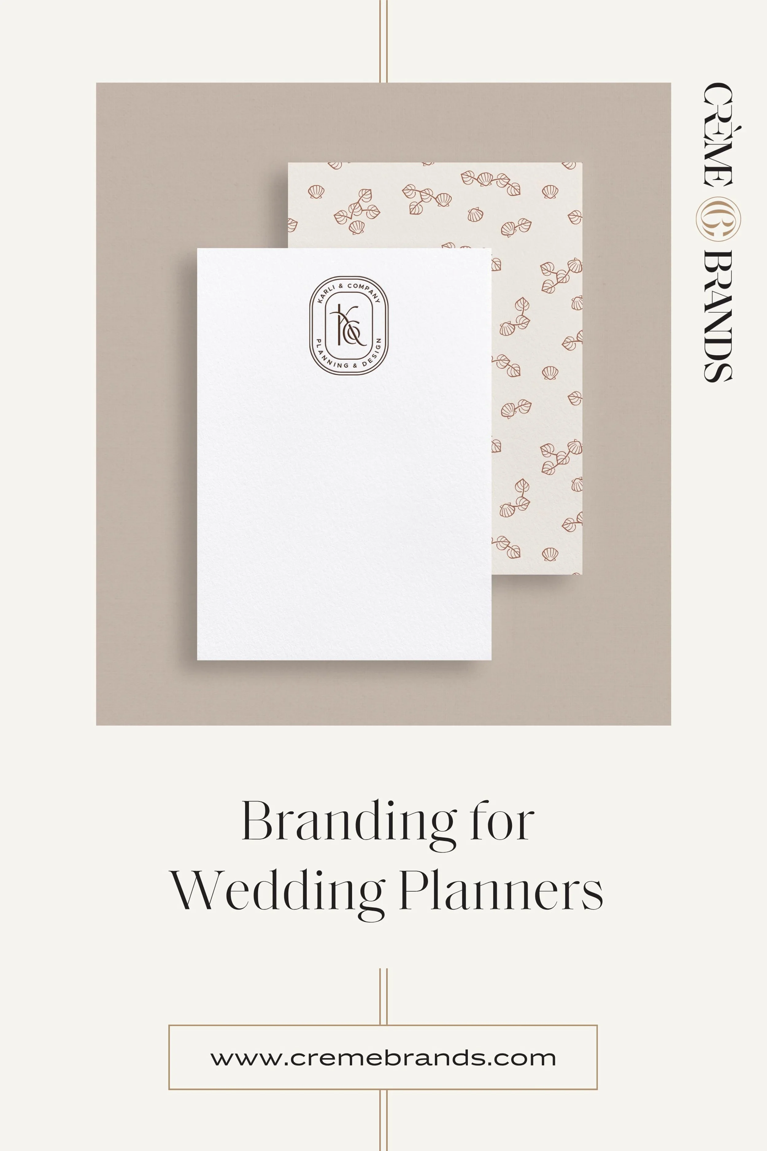 pinnable "Branding for Wedding Planners" graphic