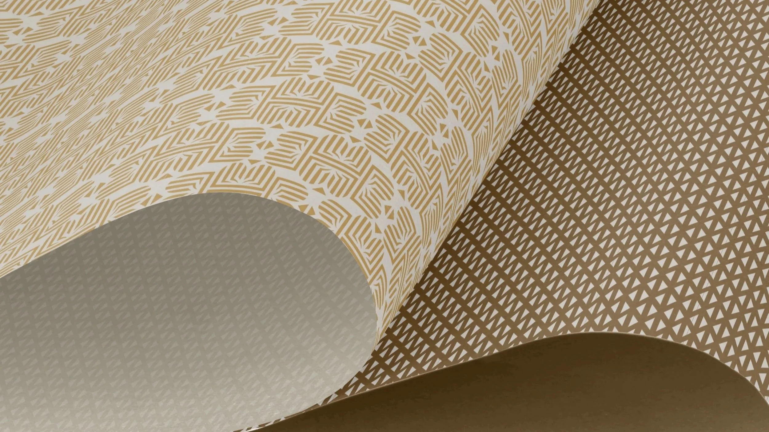 brand patterns on tissue paper