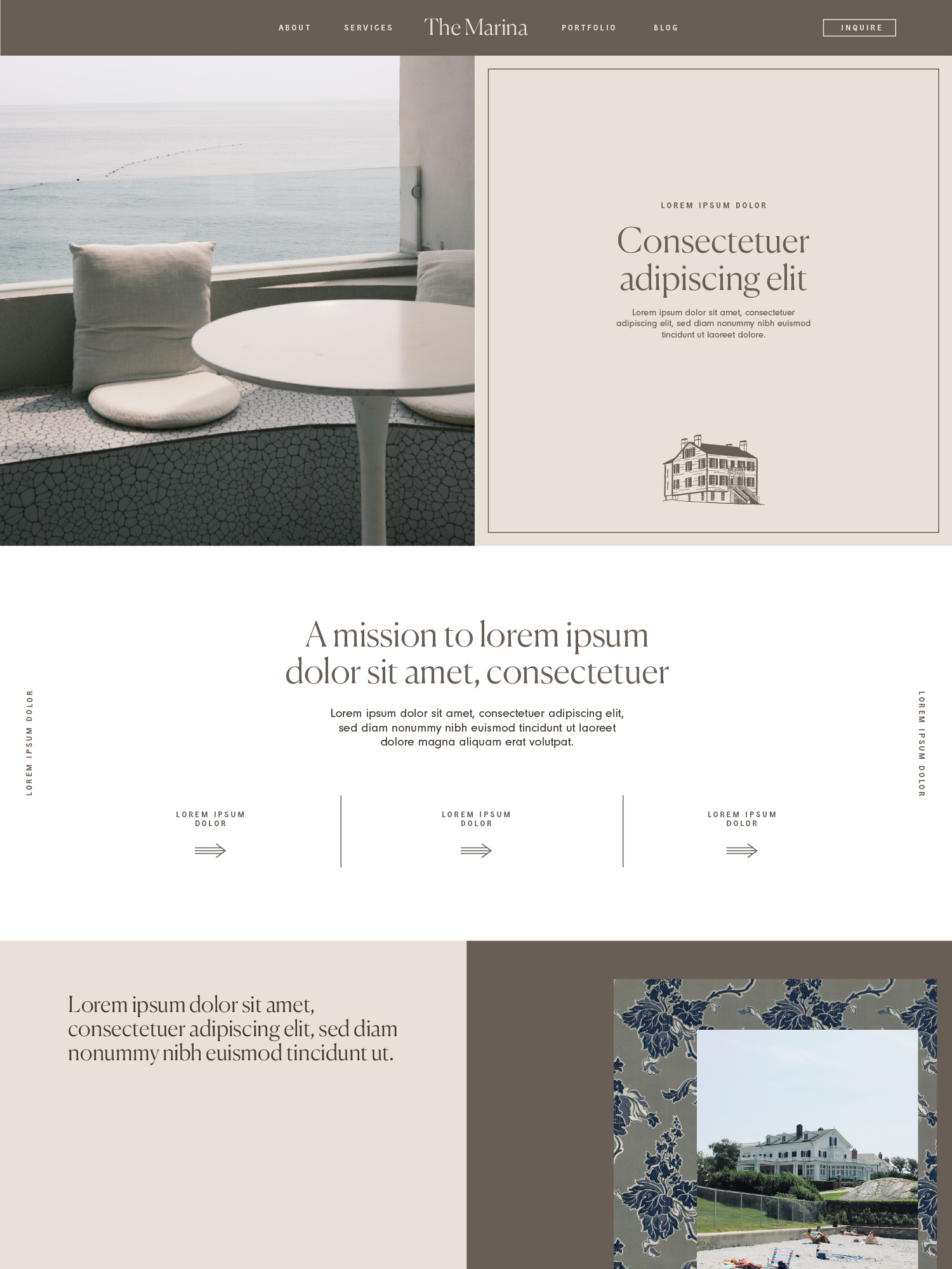 The Marina website design framework