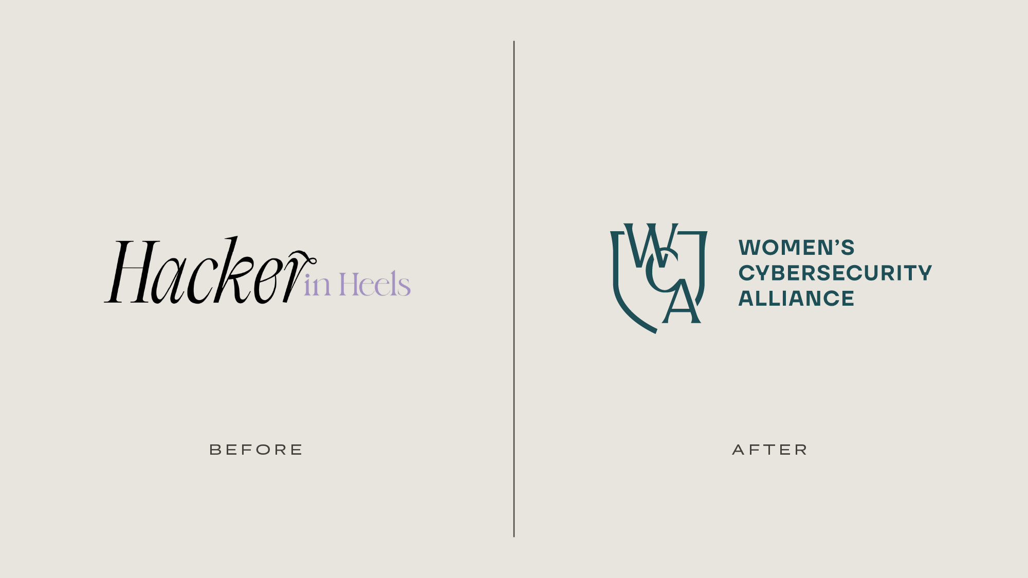 wca logo before and after