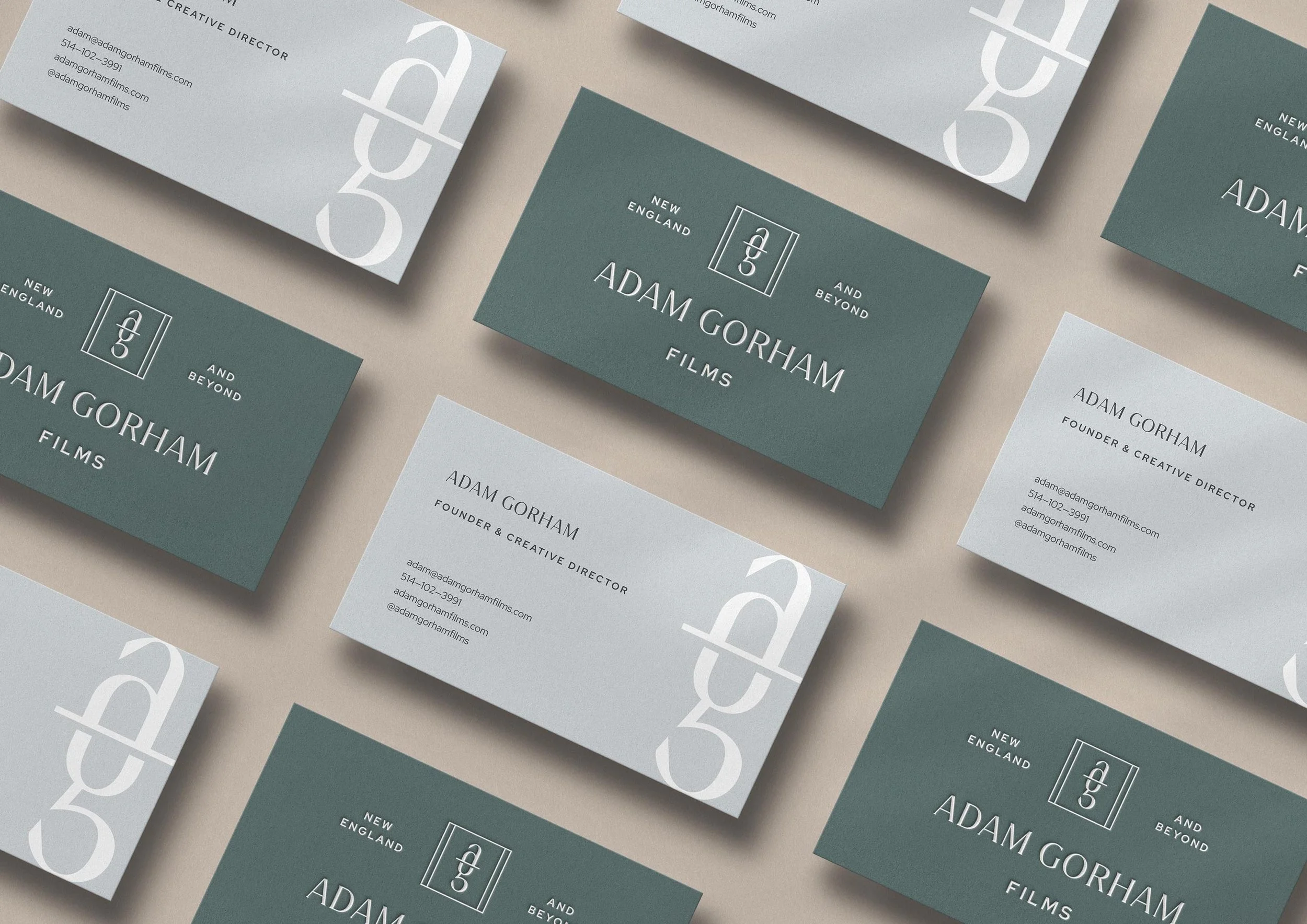 Adam Gorham Films business cards