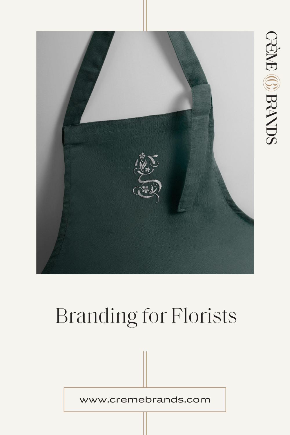 Pinnable "Branding for Florists" graphic for this post