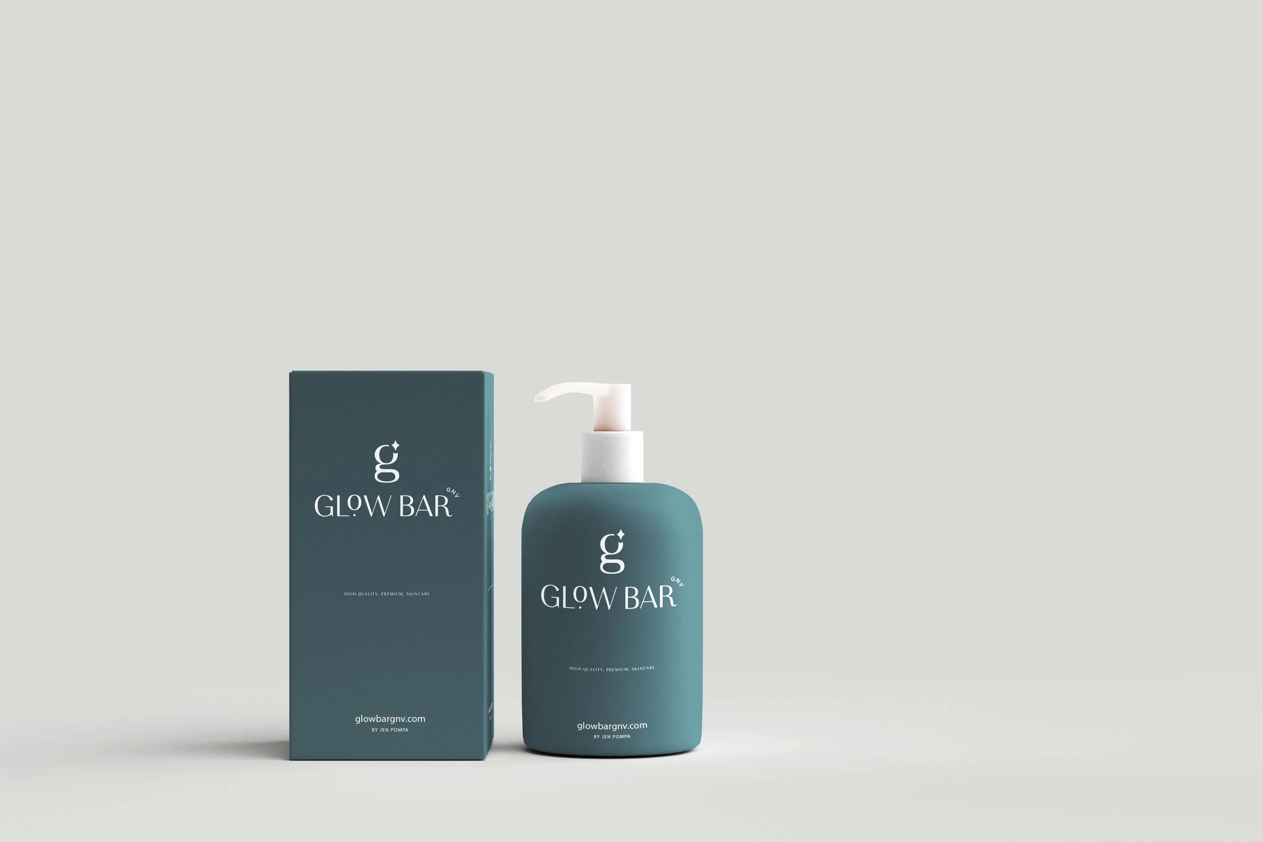 Glow Bar lotion packaging