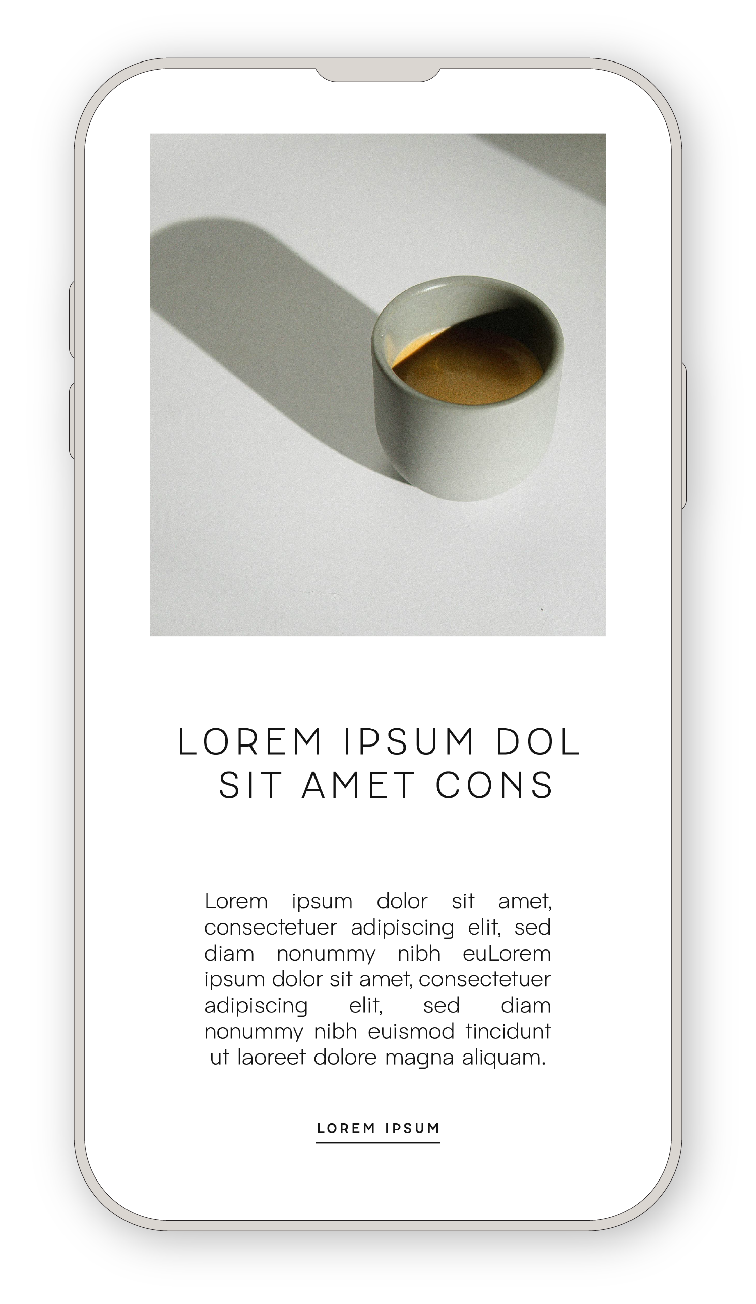 mobile version of The Margot website design
