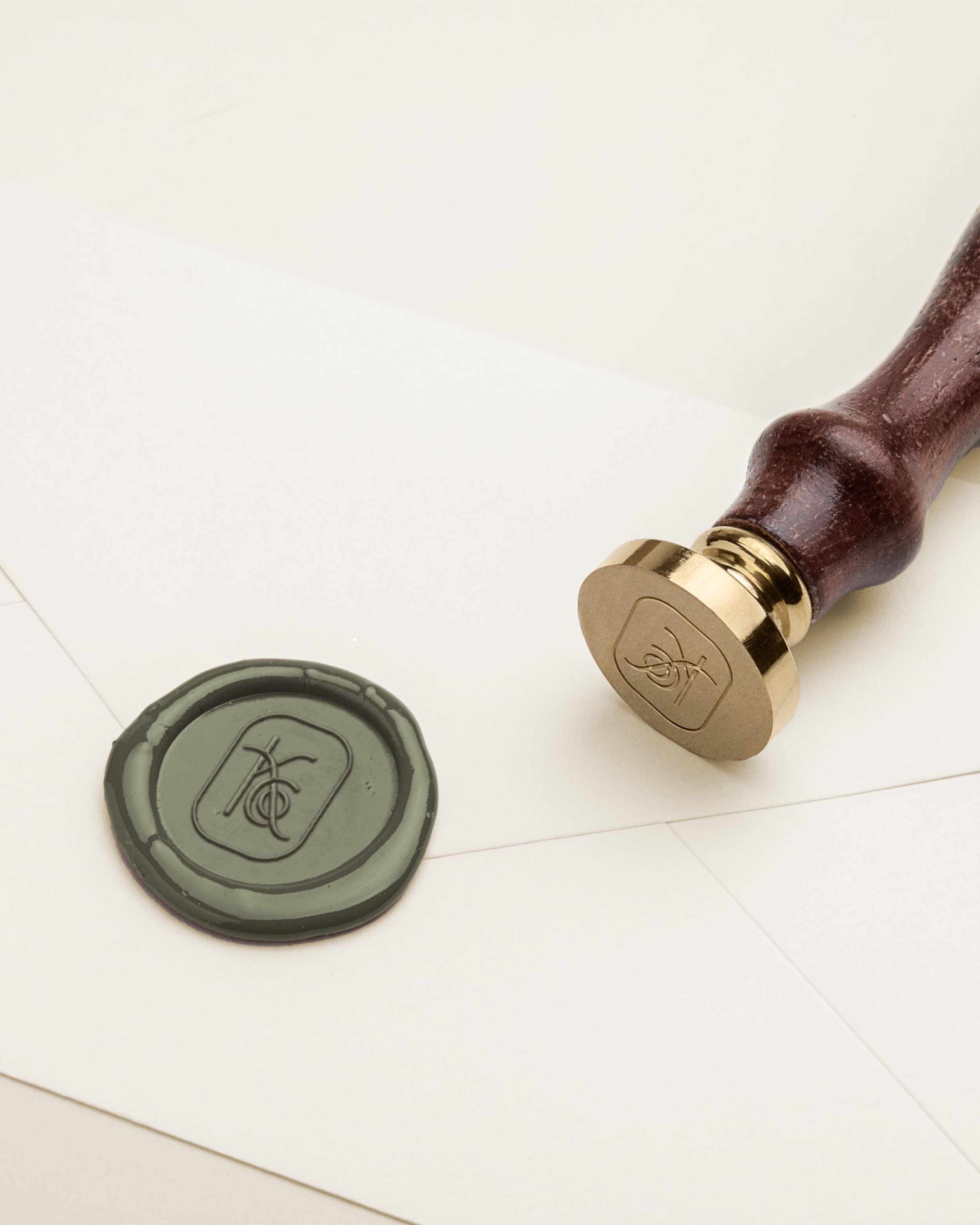 custom wax seal with KCO icon