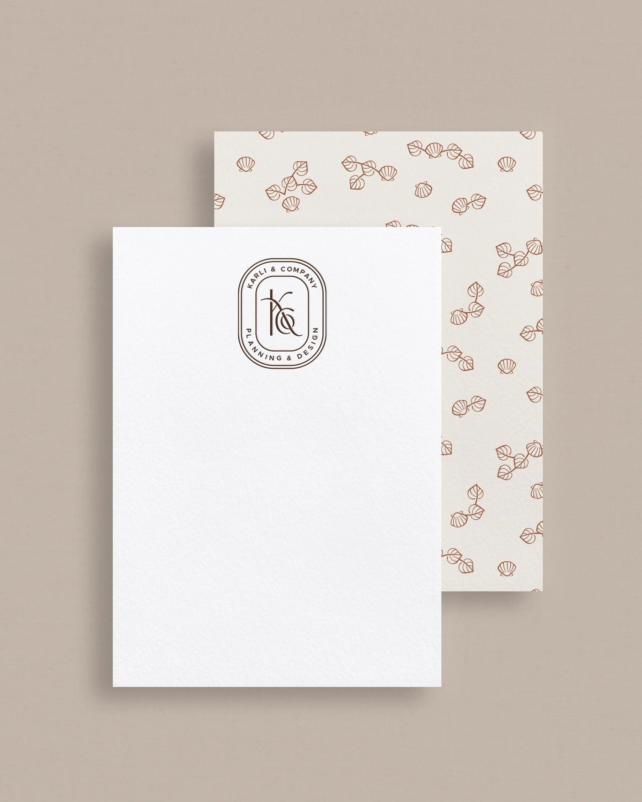 Karli & Co. stationery design