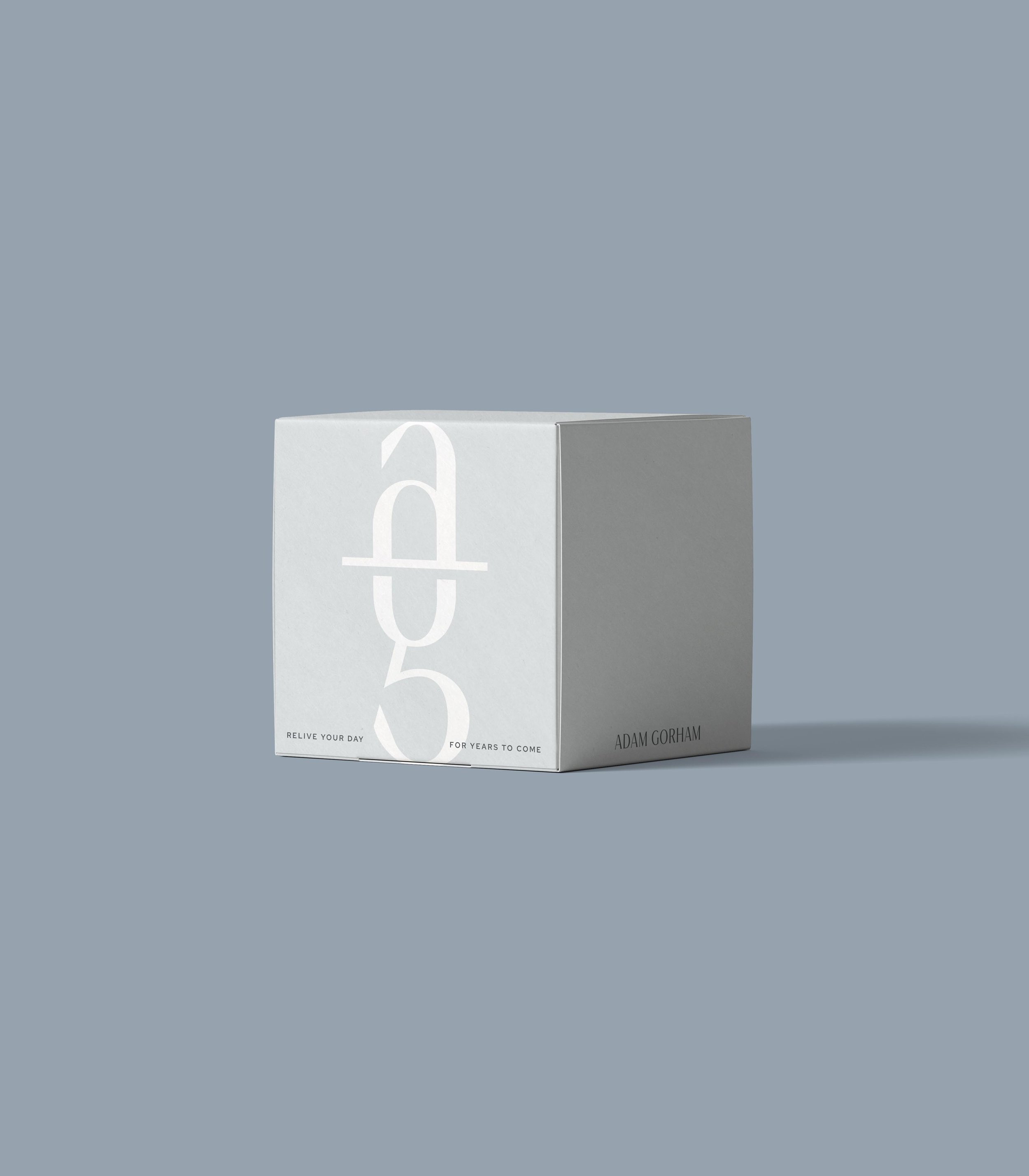 blue box printed with large-scale white "ag" icon