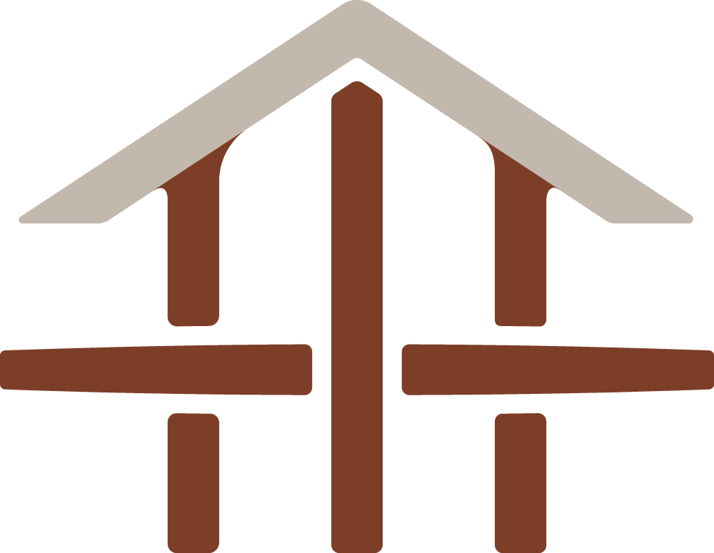Hoyt Homes logo icon with the woven beams portion highlighted