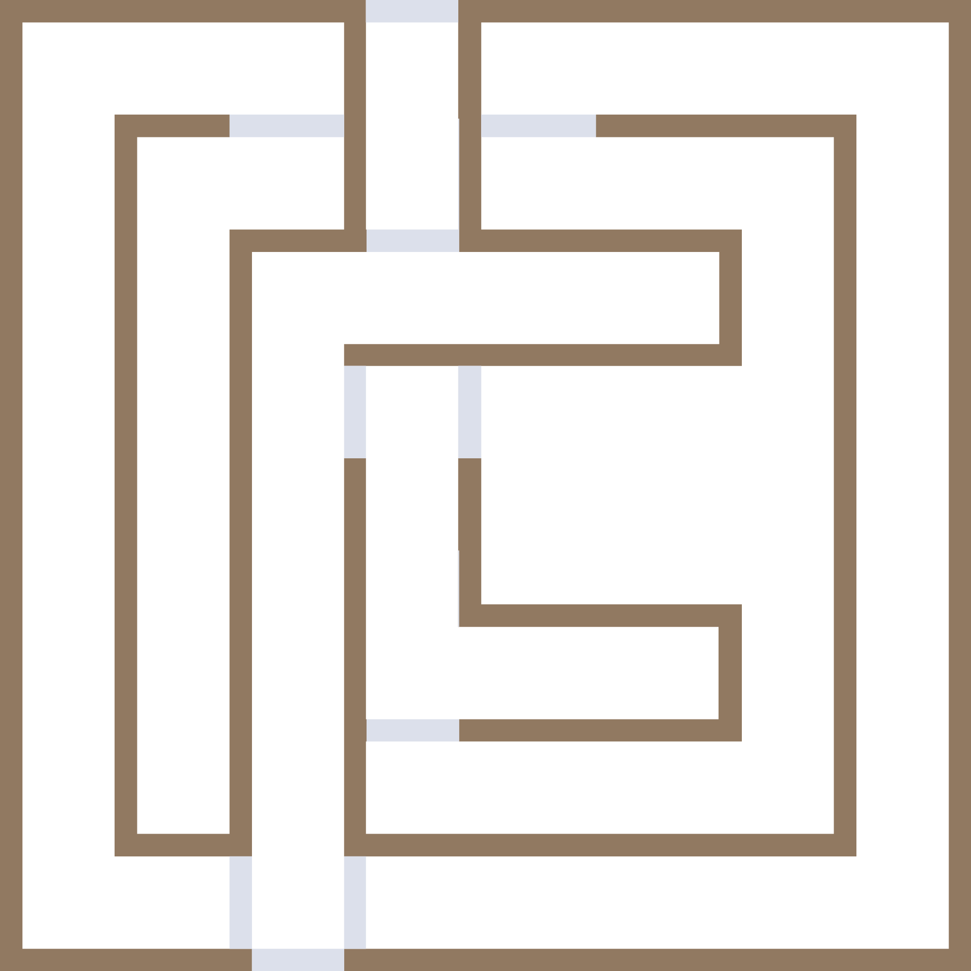 Faliero Law Firm logo with maze highlighted