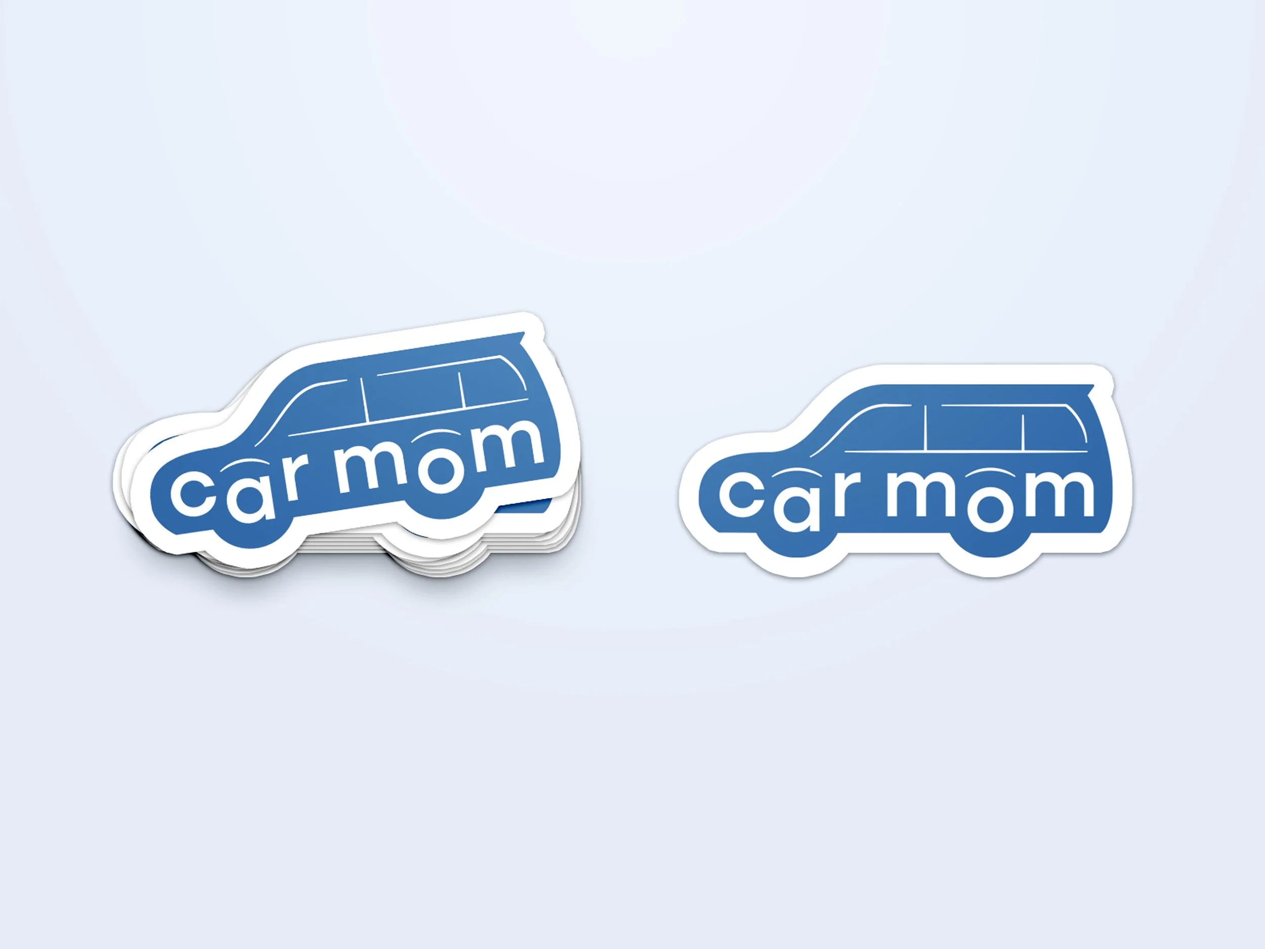 the car mom logo stickers
