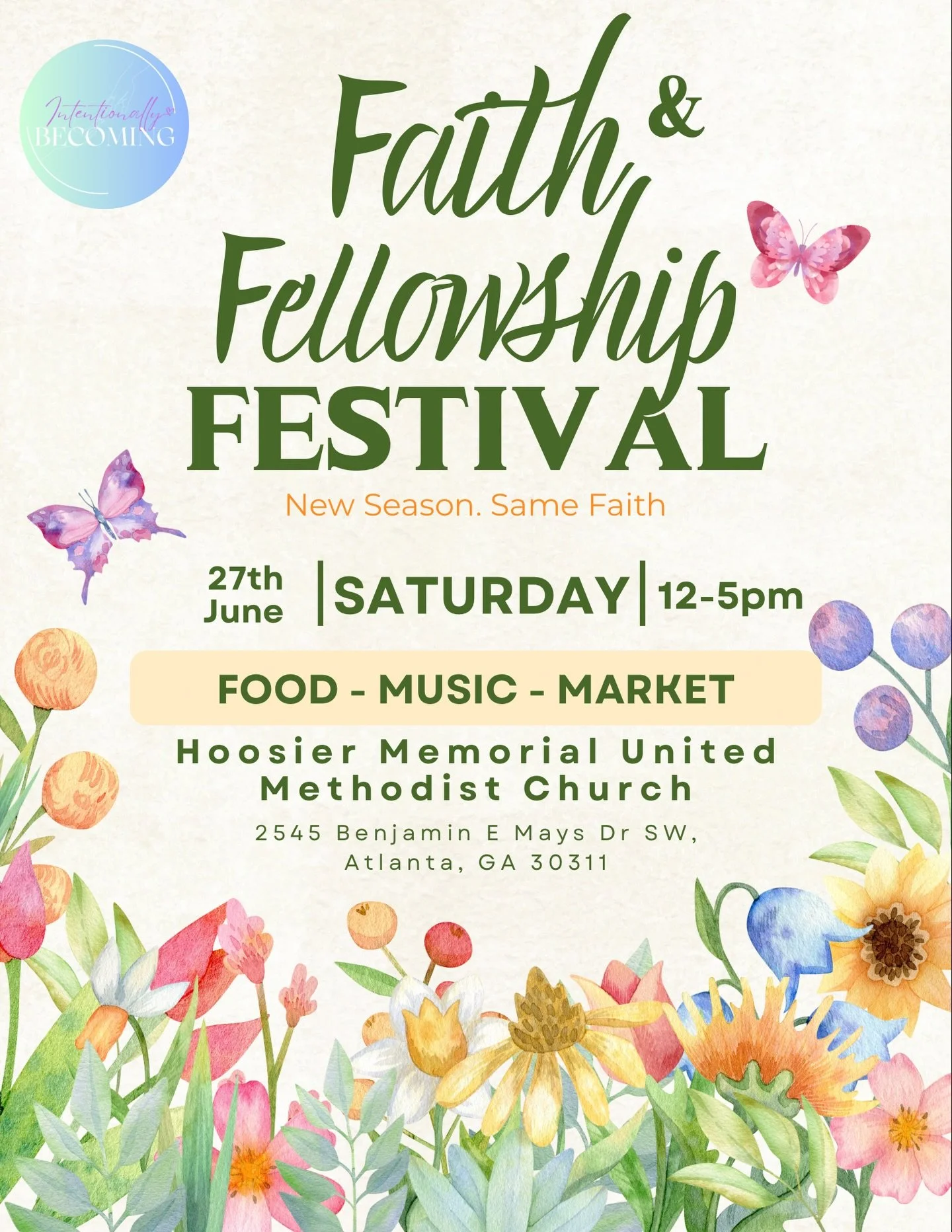 New Season. Same Faith. 🌸

We&rsquo;re bringing the community together for a FREE day of faith, fun, and fellowship &mdash; and everyone is welcome! 

✨ Here&rsquo;s what&rsquo;s in store:
🚚 Food Trucks
🎵 Live Music
🎤 Panel Discussions
🛍️ Vendor