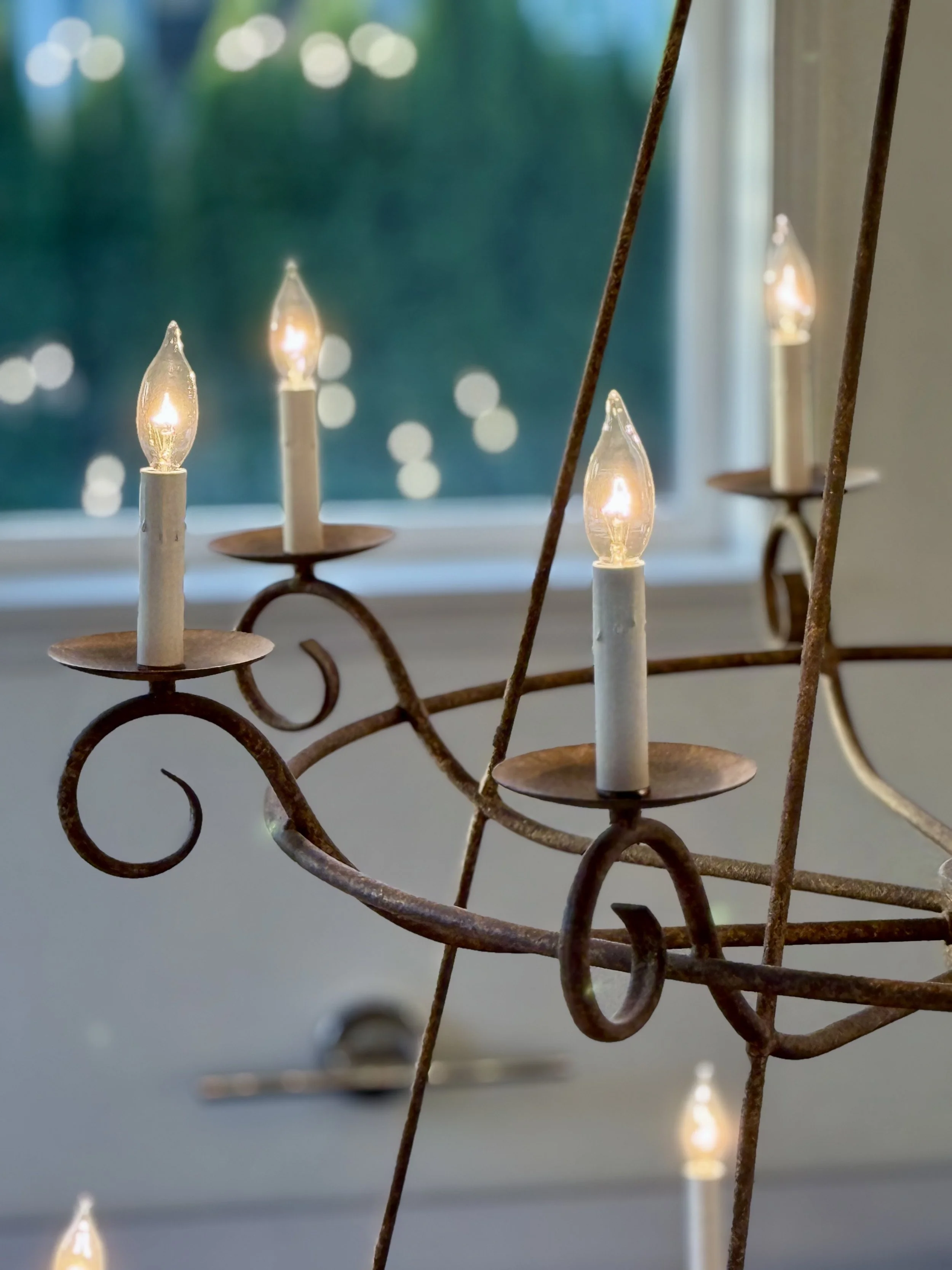 Living Room - Timeless 7ft Tall, 24 Light Chandelier