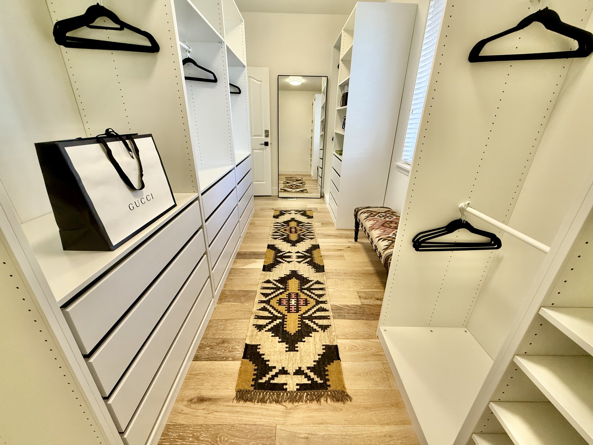 Ground Floor - Primary Bedroom - Walk-in Closet (feat. soft-close drawers)