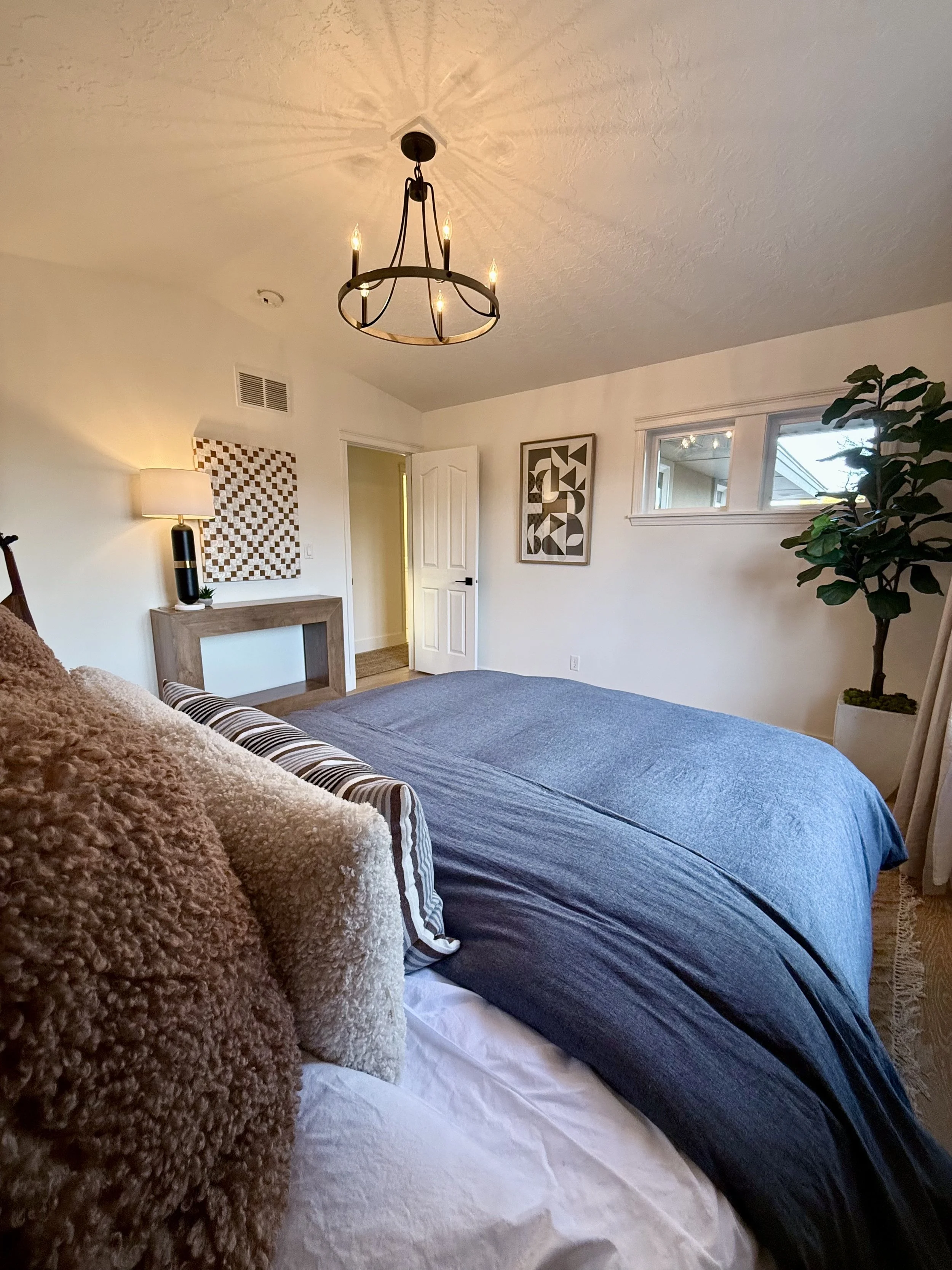 Upstairs - Bedroom 4 with Vaulted Ceilings