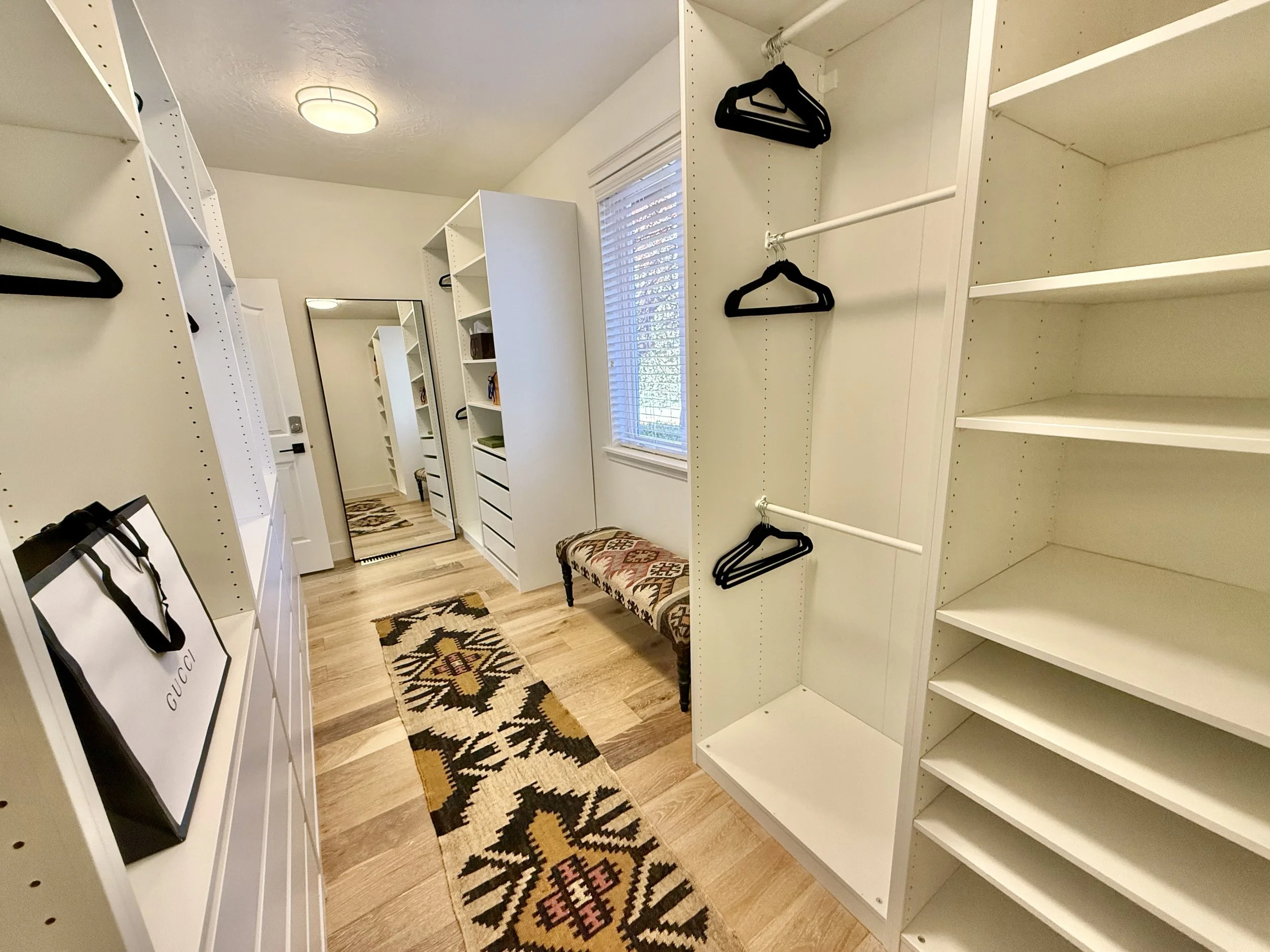 Ground Floor - Primary Bedroom - Walk-in Closet (feat. soft-close drawers)