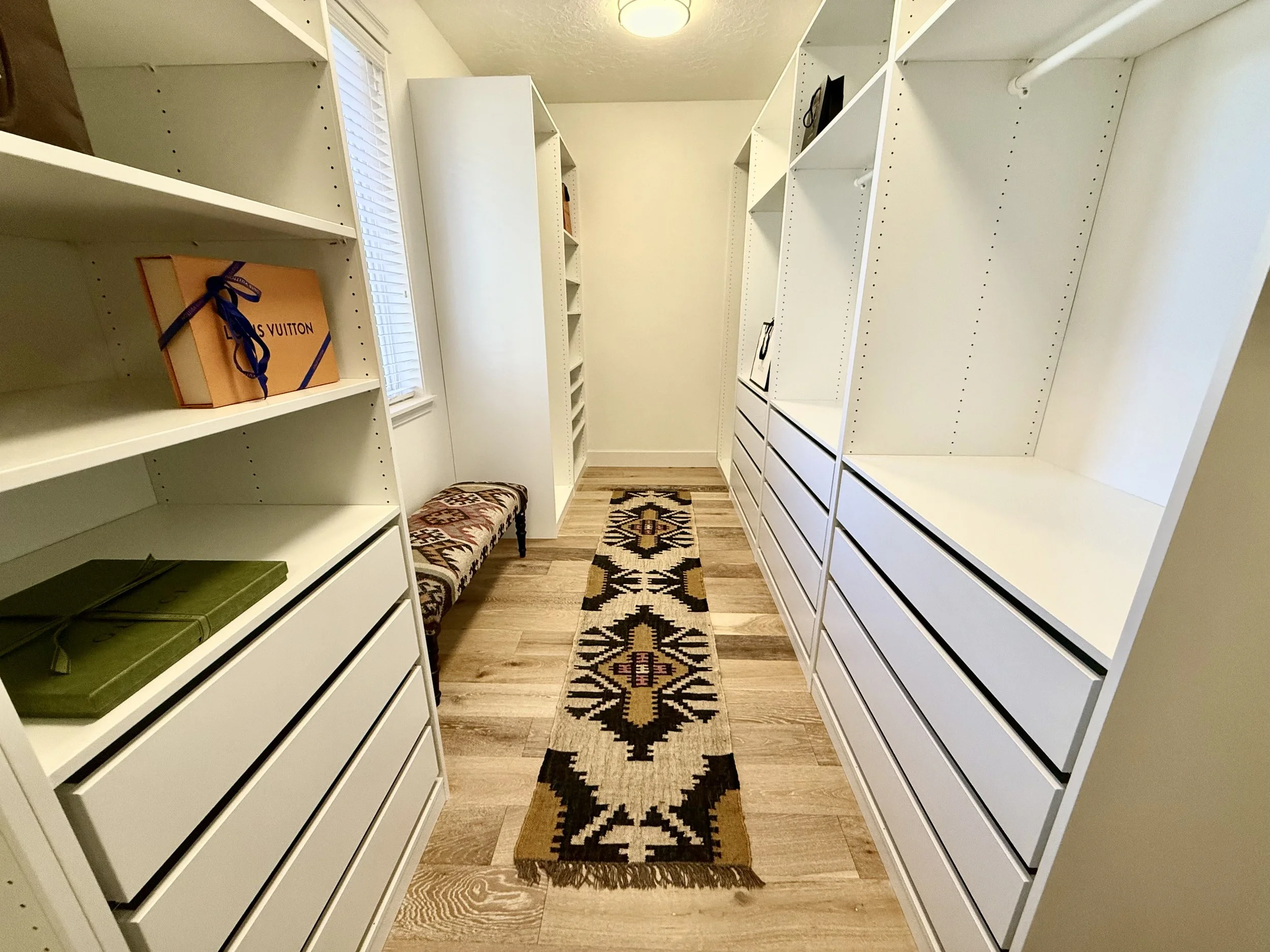Ground Floor - Primary Bedroom - Walk-in Closet (feat. soft-close drawers)