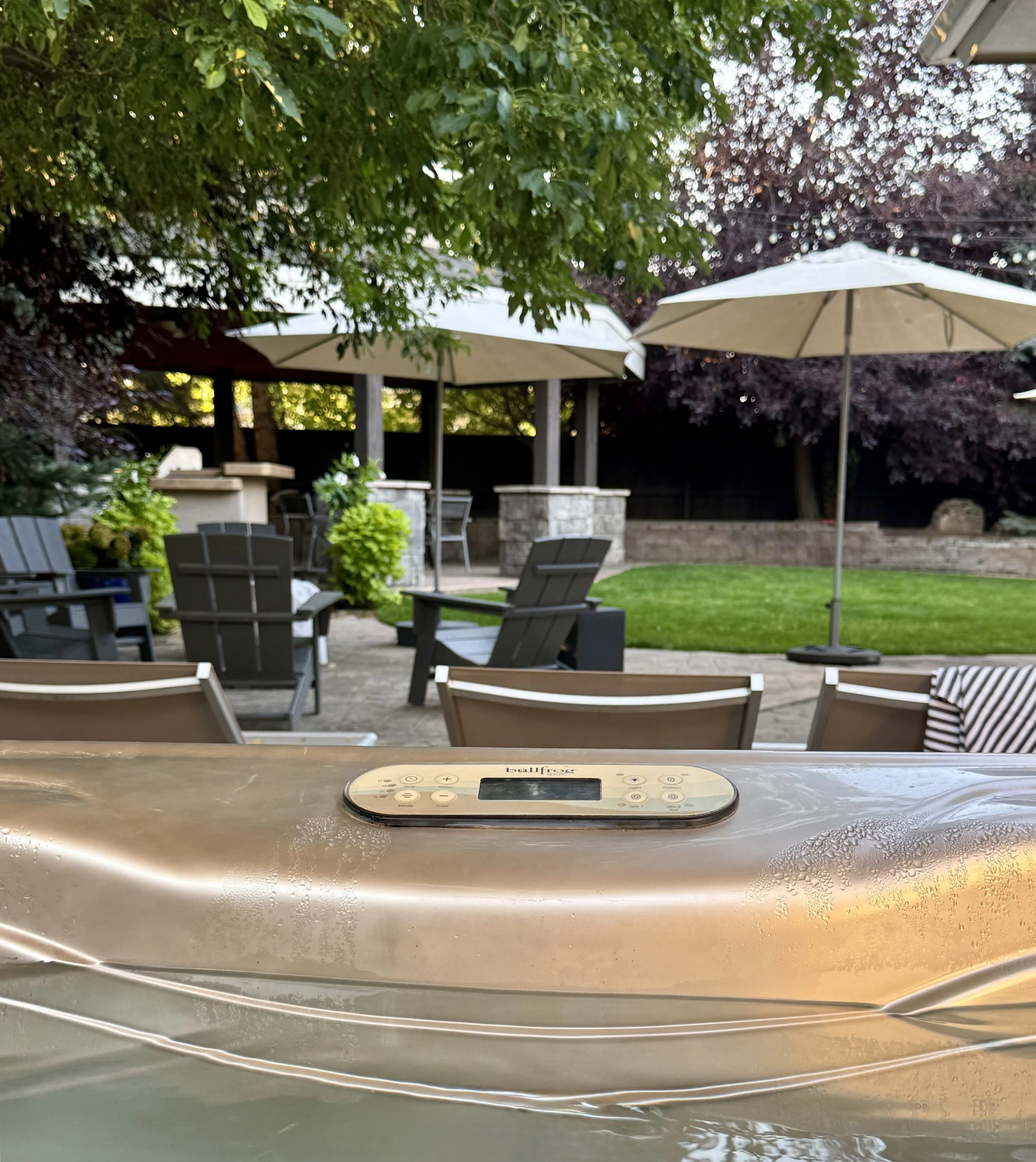 Backyard - Hot Tub Set Aside with Amazing Views