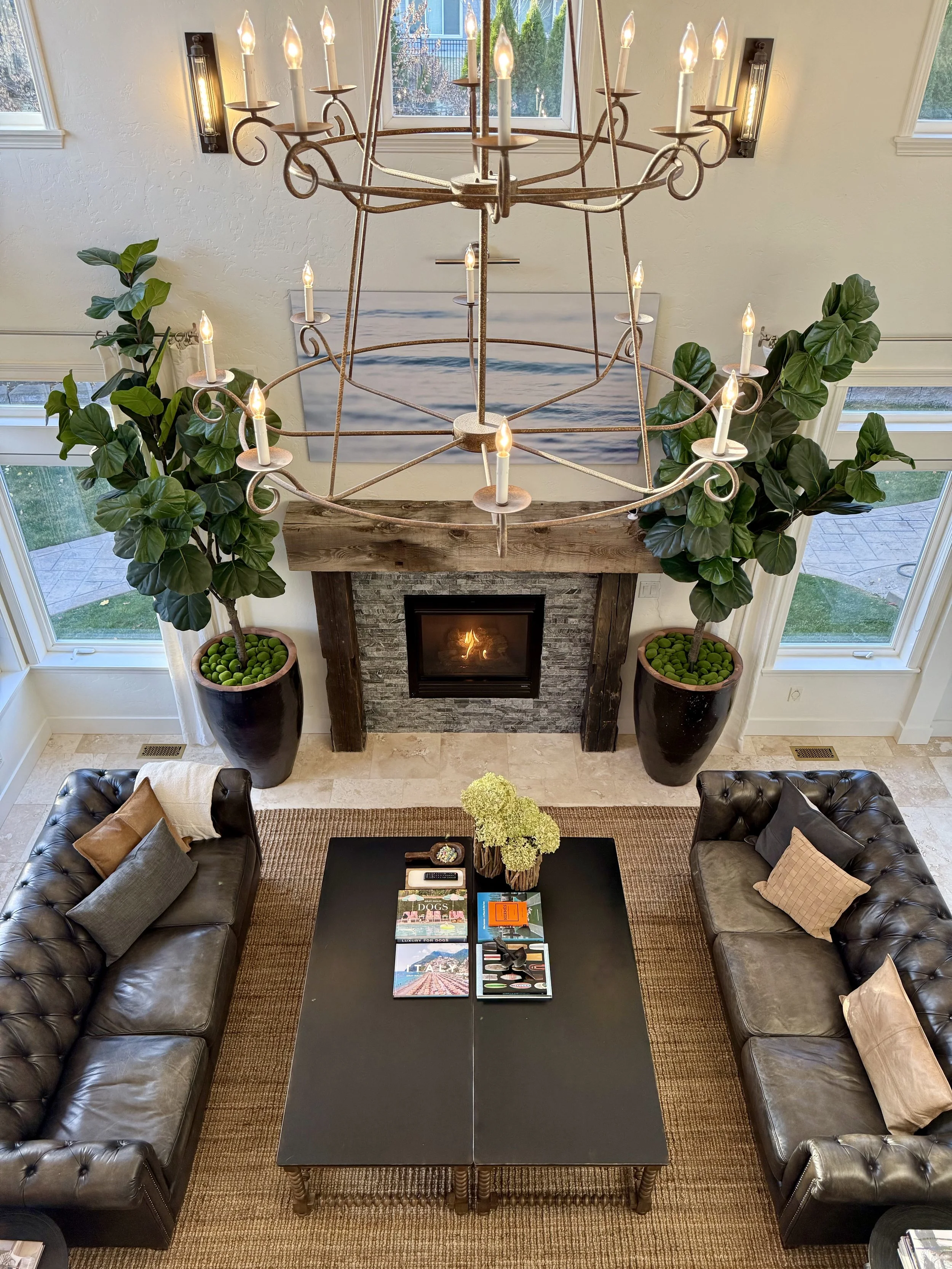 Living Room - Every Window Looks to Private Park-like Backyard