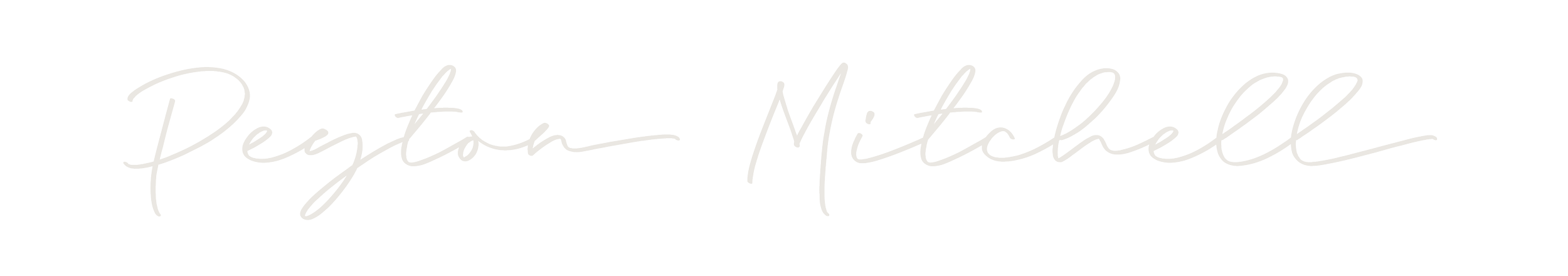 Signature text reading 'Peyton Mitchell' in cursive font on a black background.