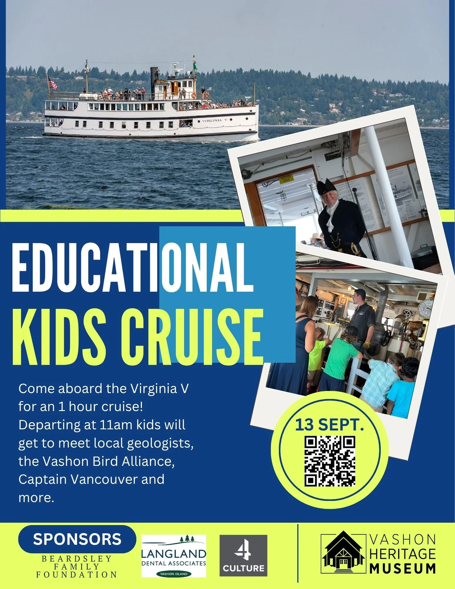 Virginia V Kids Cruise September 13th