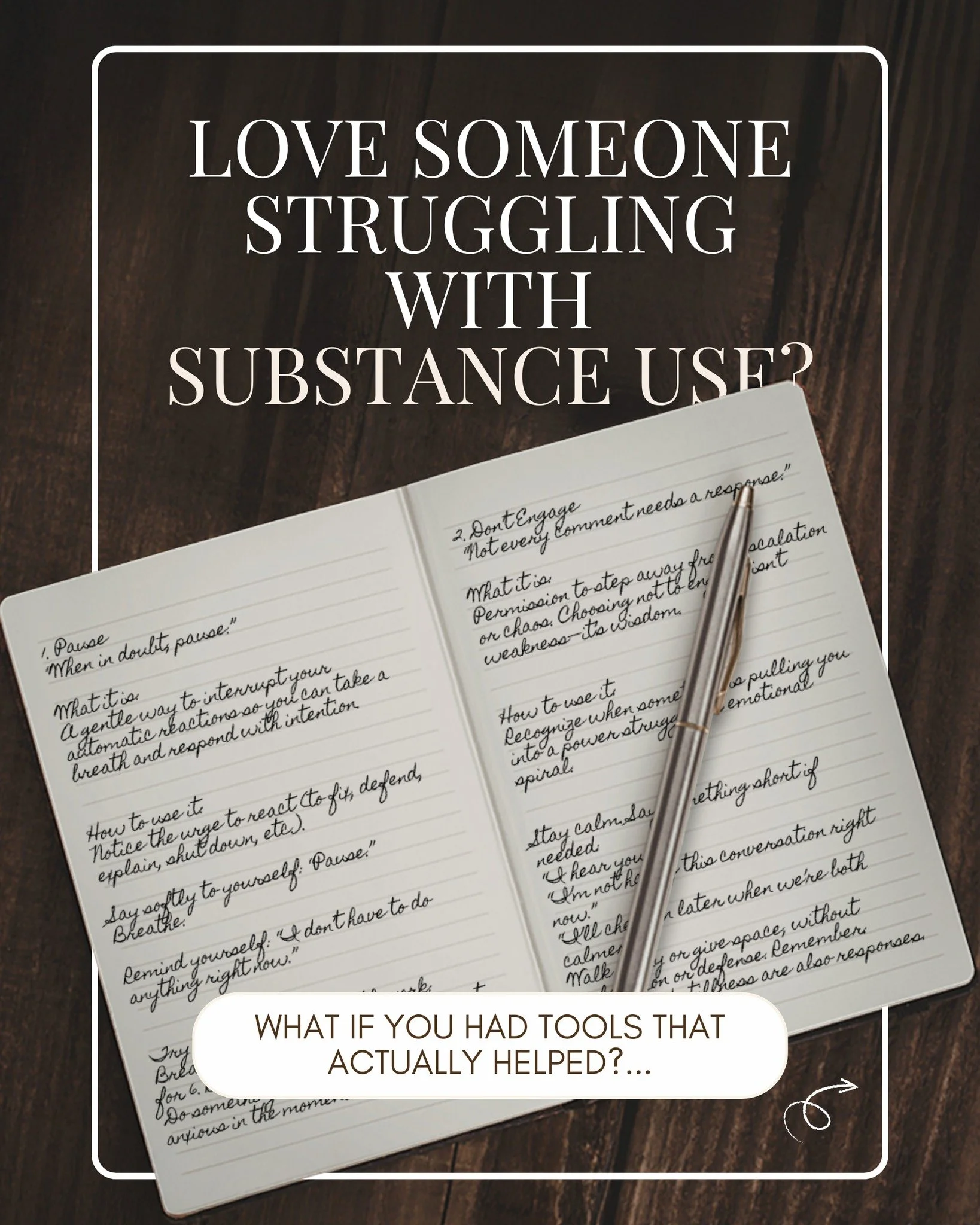 New Year Special 🤍

Are you tired of the emotional rollercoaster that comes with loving someone struggling with substance use?

What if you had tools and support that actually helped?

To start off the new year, I&rsquo;m excited to be offering 20% 