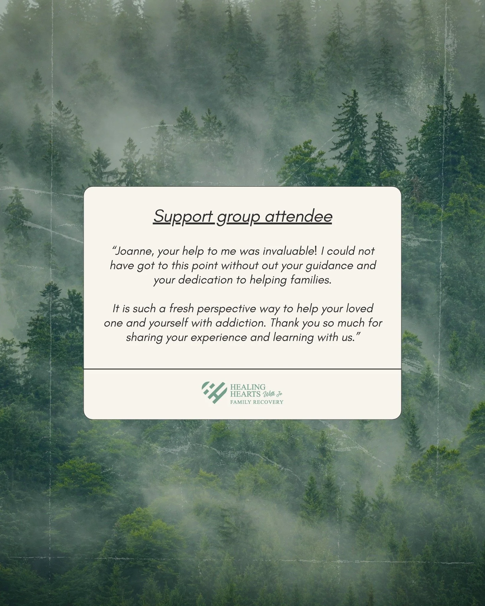 Messages like this are why I do what I do.

When someone tells me they feel steadier&hellip; clearer&hellip; more hopeful&hellip; it reminds me that this work matters.

There is no quick fix when someone you love is struggling with substance use. But