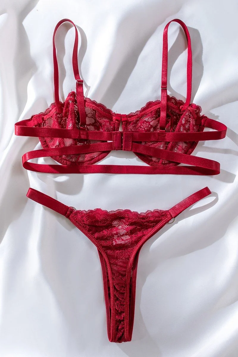 The Executive Lace 2-Piece Set Black