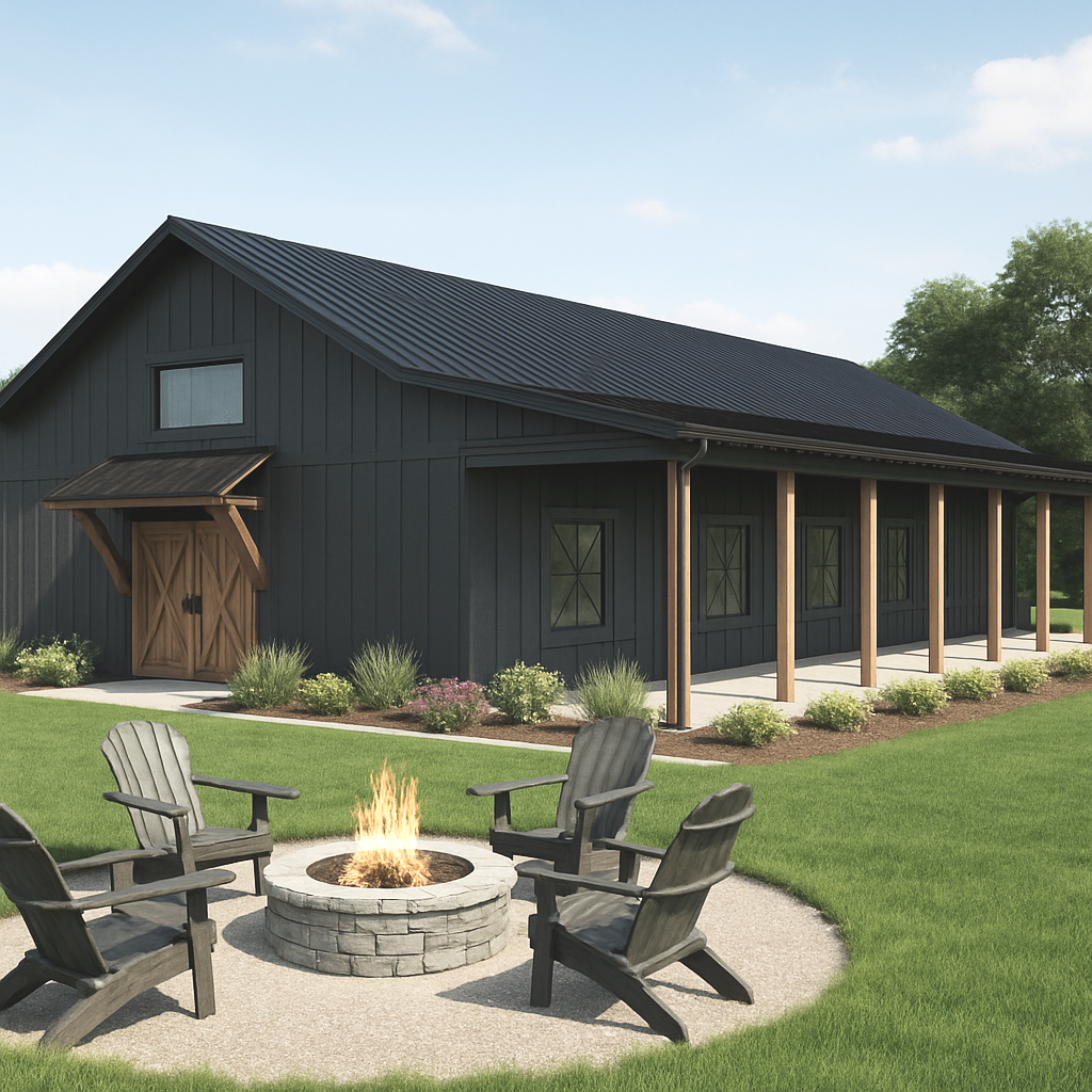 Rendering of Black River Whitetails Lodge. Completion expected Spring 2026