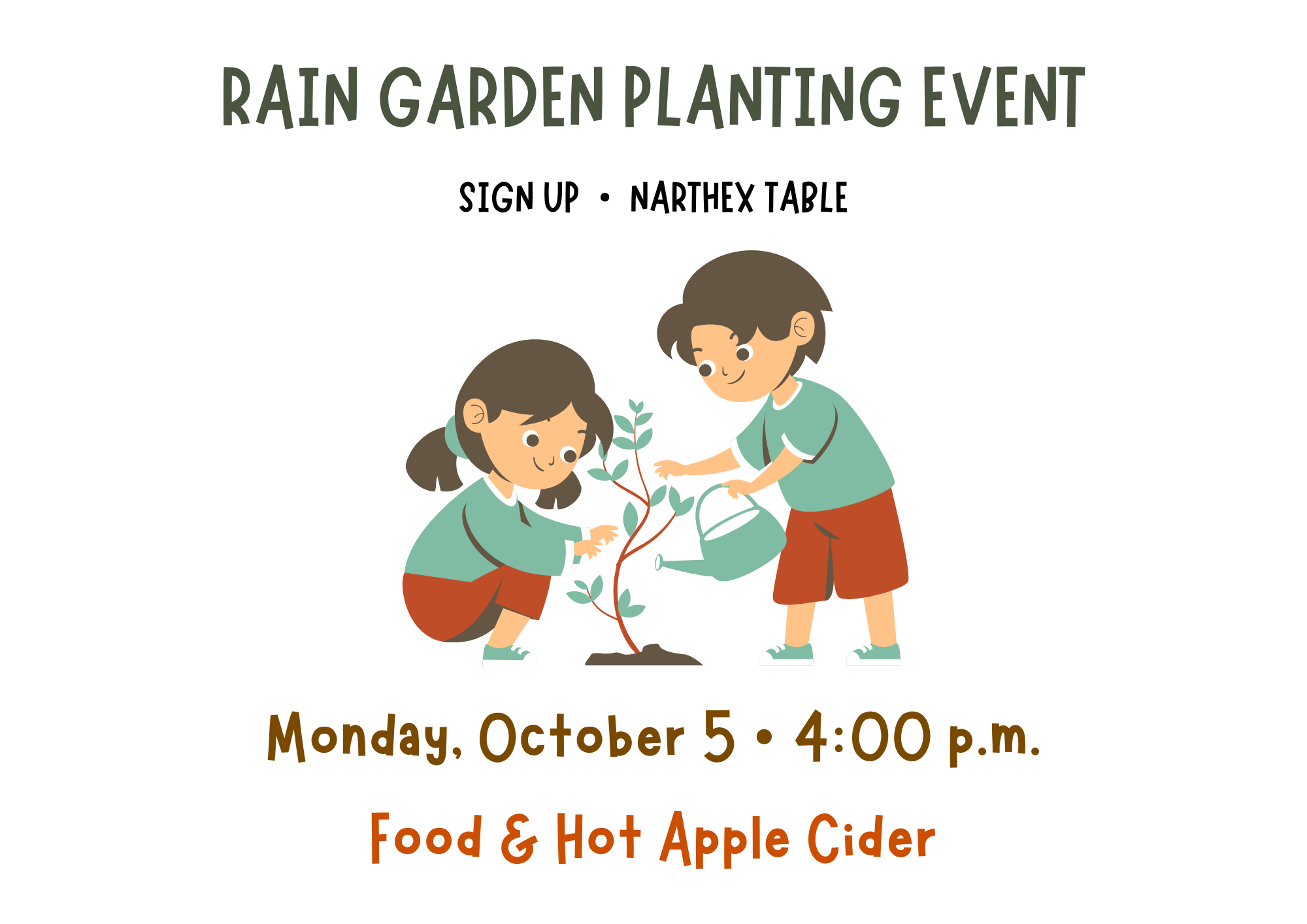 Rain Garden Planting Event