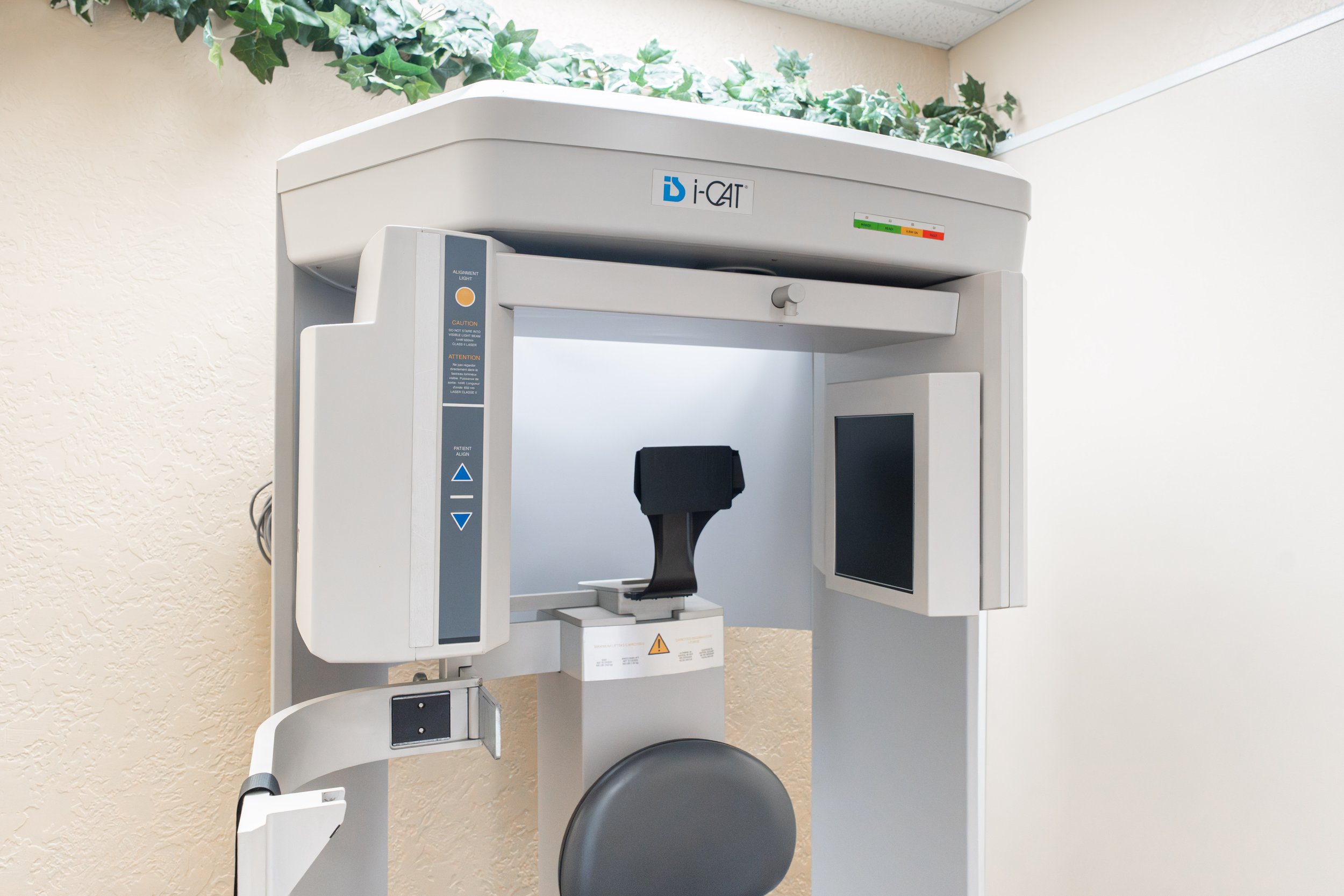 Cone Beam CT (CBCT) imaging machine used for precise atlas alignment at the Head and Neck Center of Hawai‘i.