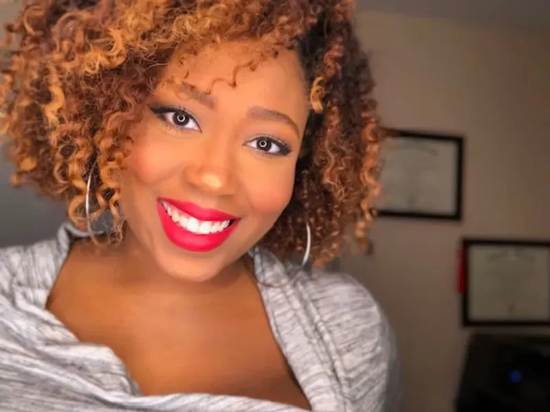 Erin Harris, M.S., CCC-SLP, licensed speech-language pathologist and founder of Lifting Voices Speech Therapy in Atlanta, Georgia