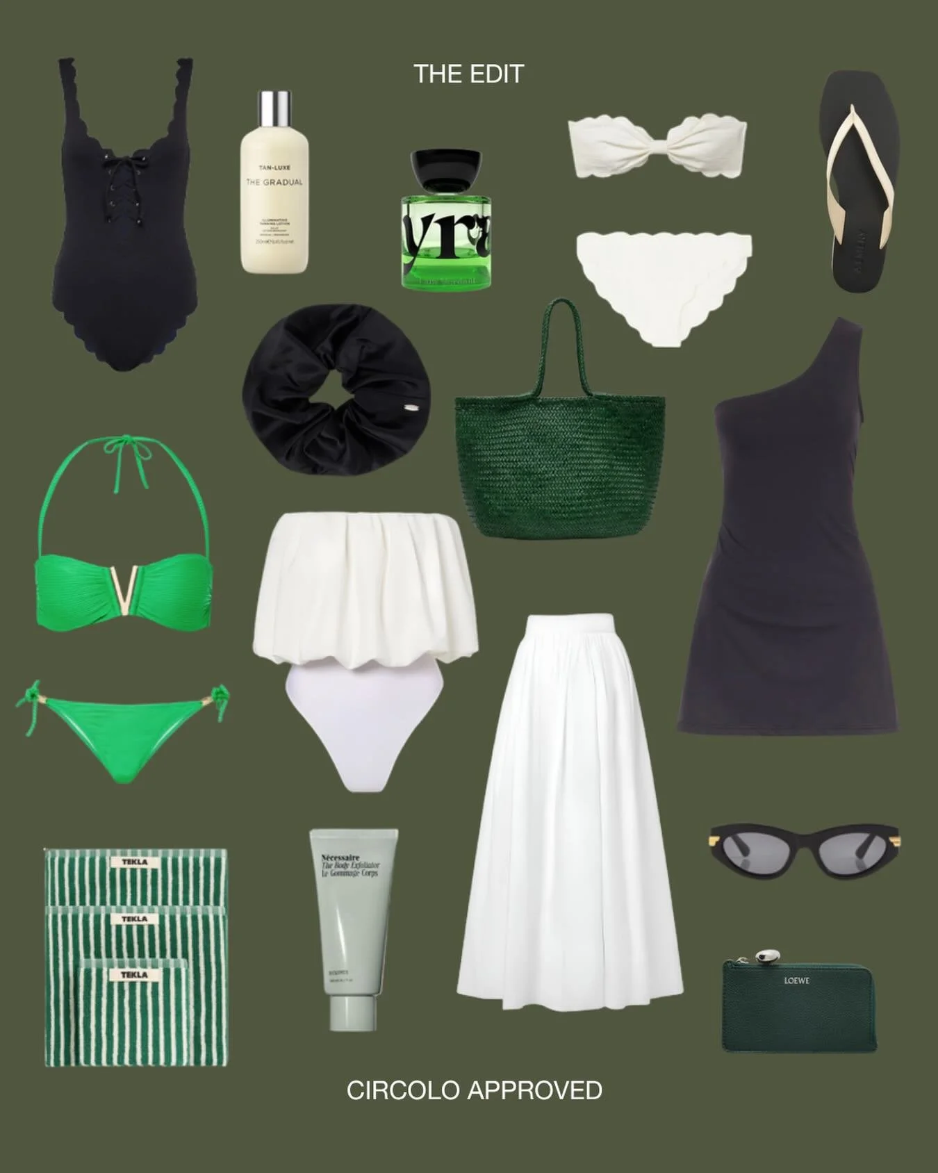 Beach to restaurant. The all-day holiday wardrobe, simplified. 

#circoloapproved #theedit #travelstyle #holidaypacking #destinationwardrobe