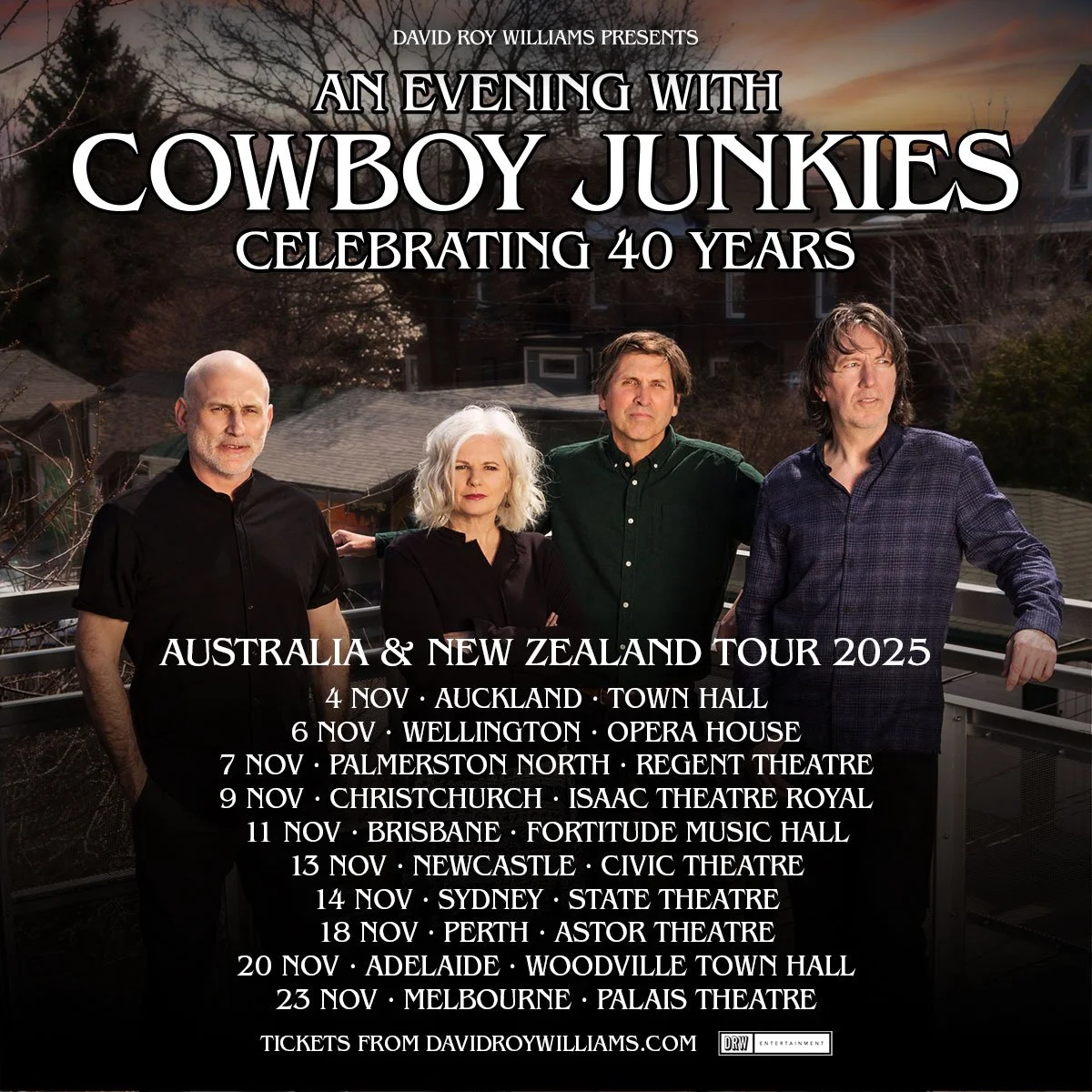 Cowboy Junkies - Auckland - 4th November 2025