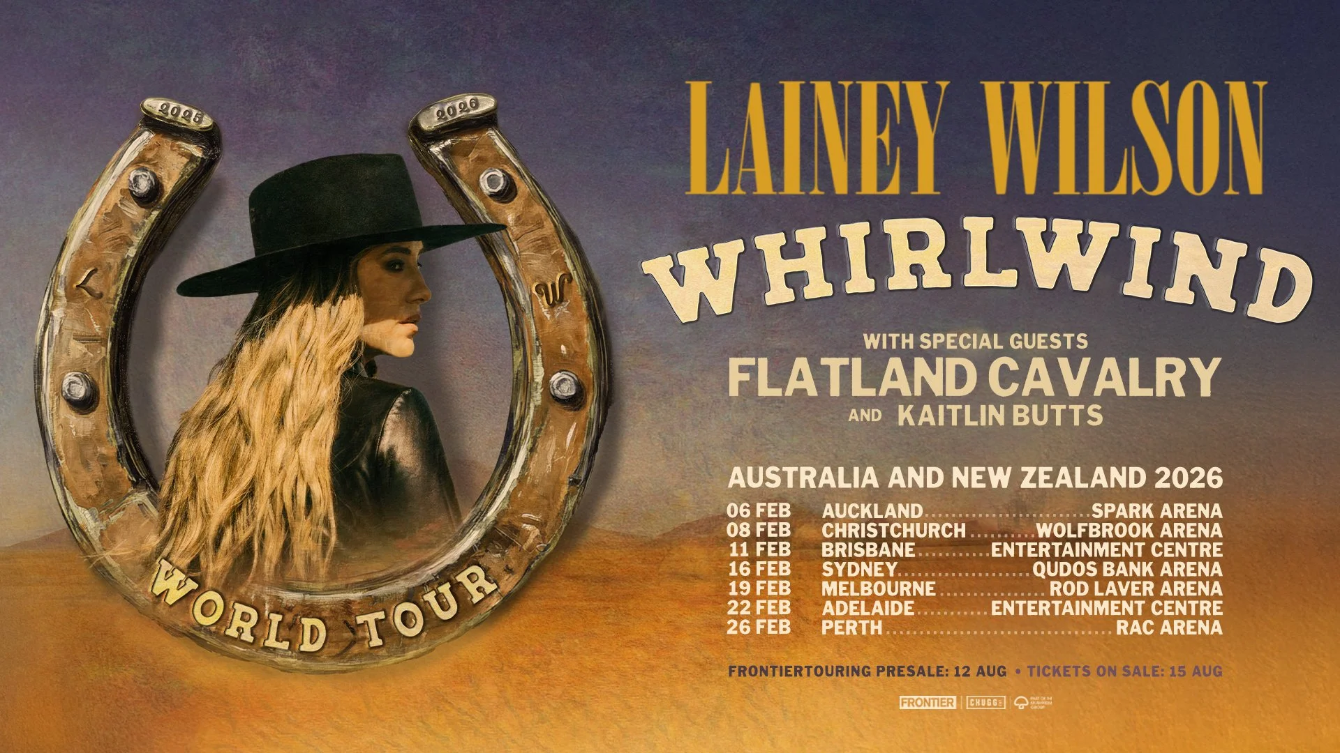 Lainey Wilson - Whirlwind World Tour - Auckland - 6 February 2026